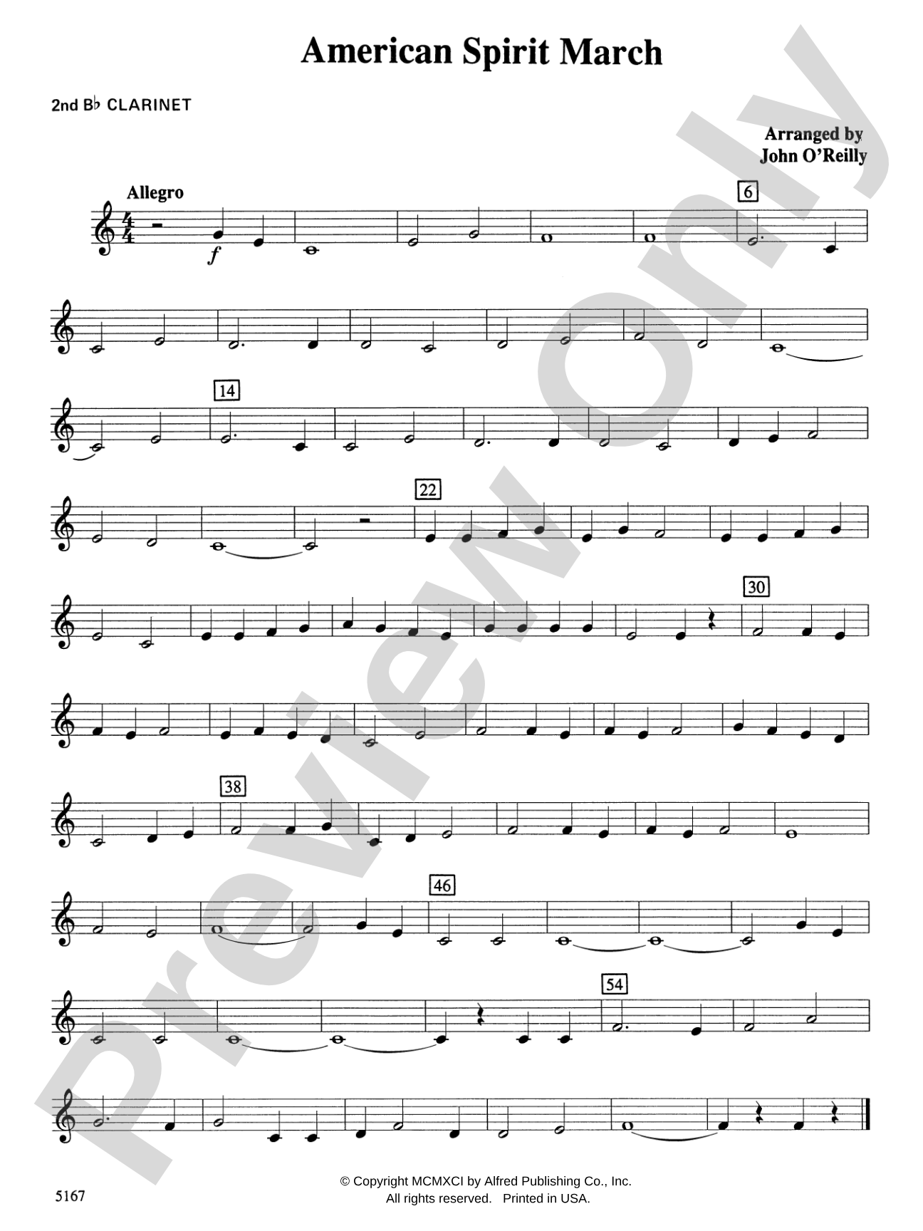 American Spirit March: 2nd B-flat Clarinet