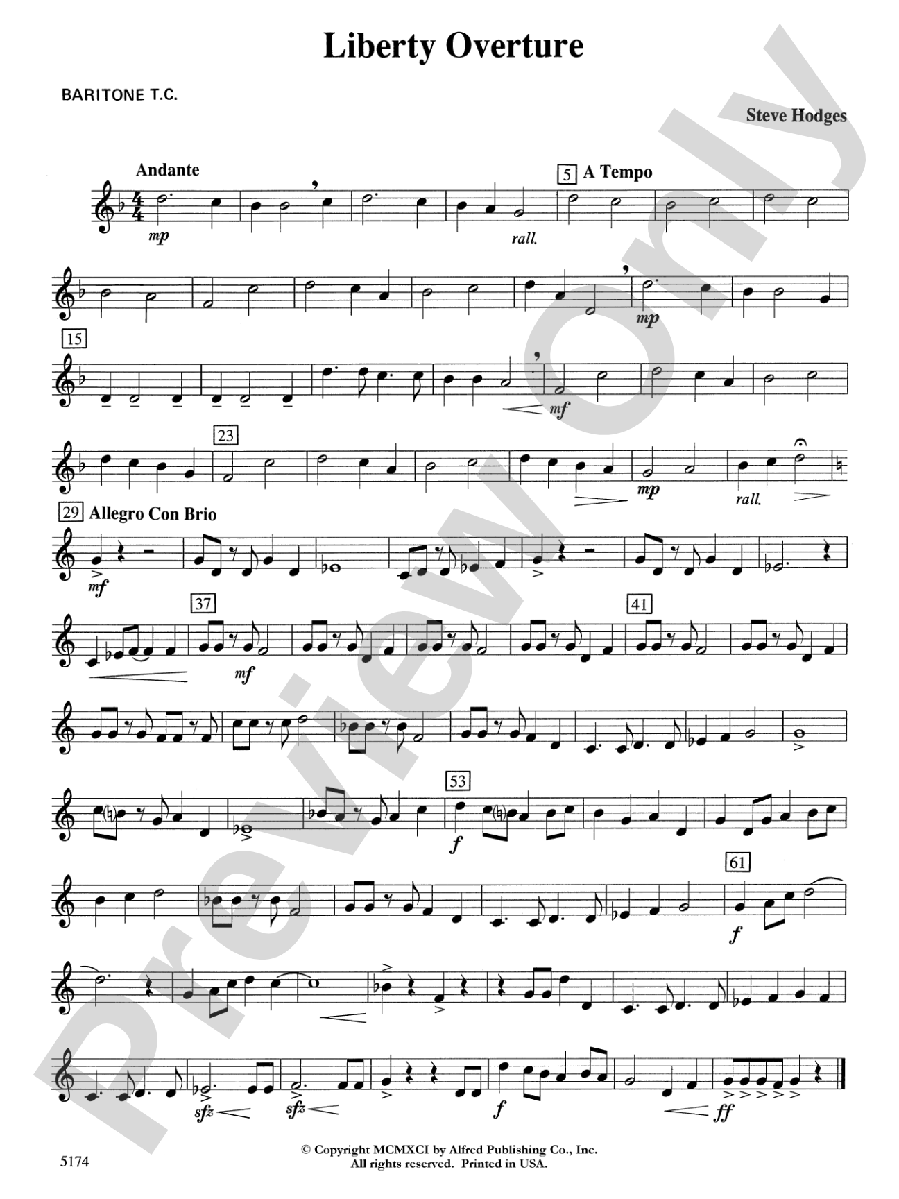 Liberty Overture: Baritone T.C.