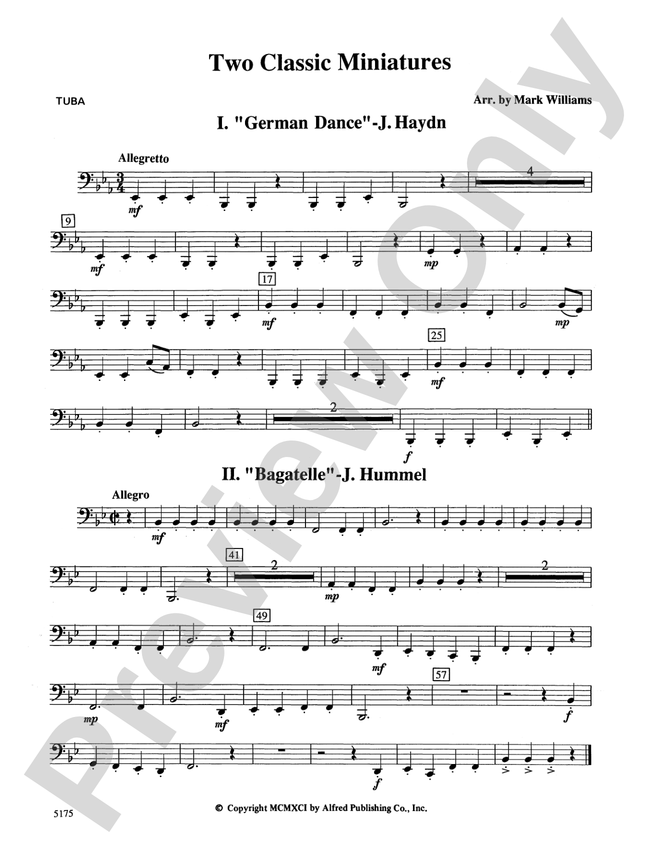 Two Classic Miniatures: Tuba