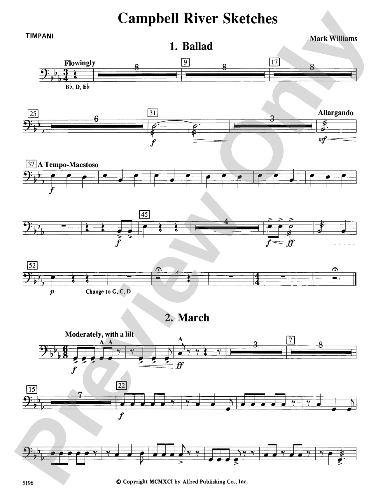 Campbell River Sketches: Timpani