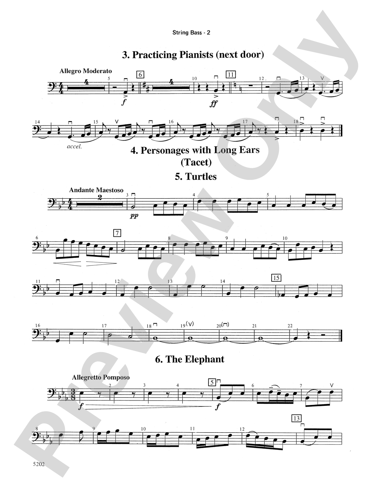 Carnival of the Animals: String Bass