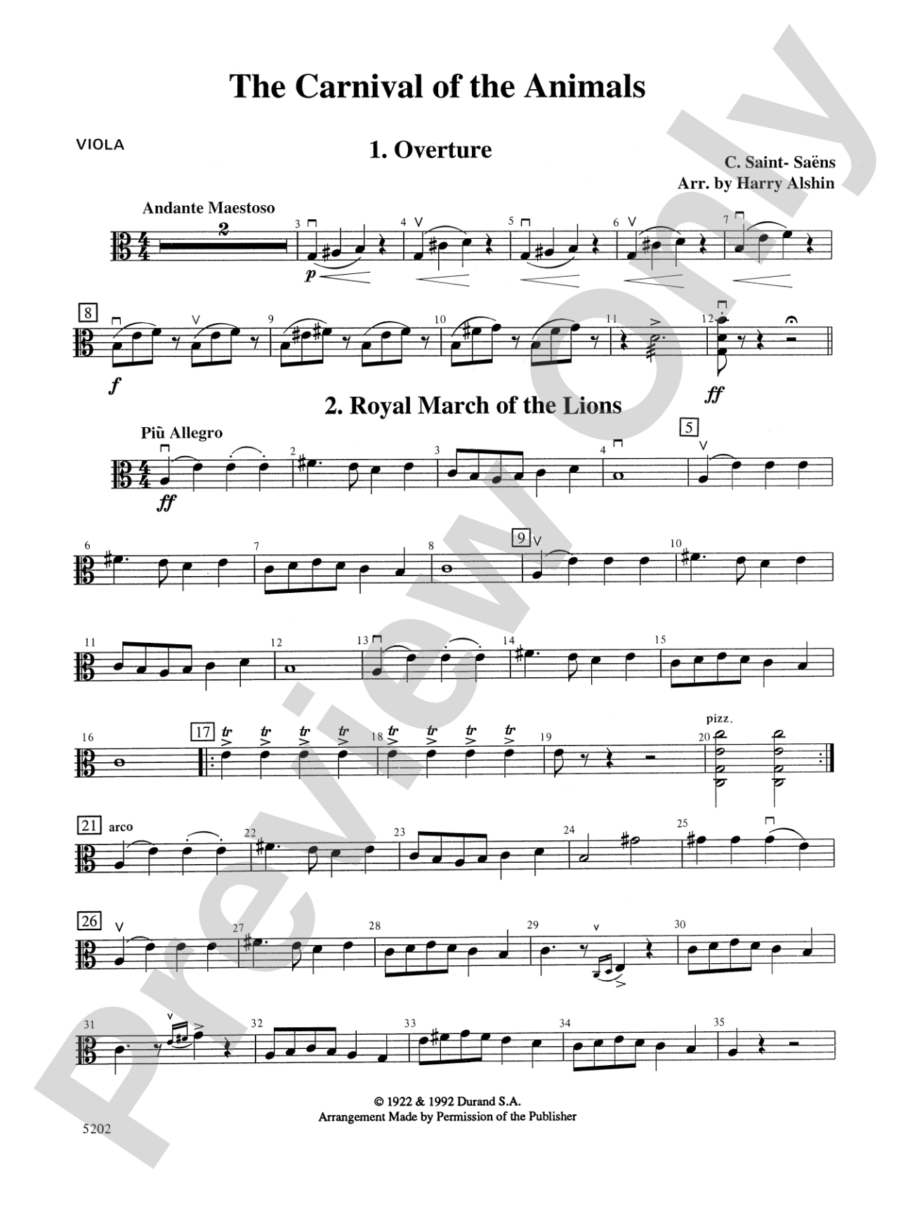 Carnival of the Animals: Viola