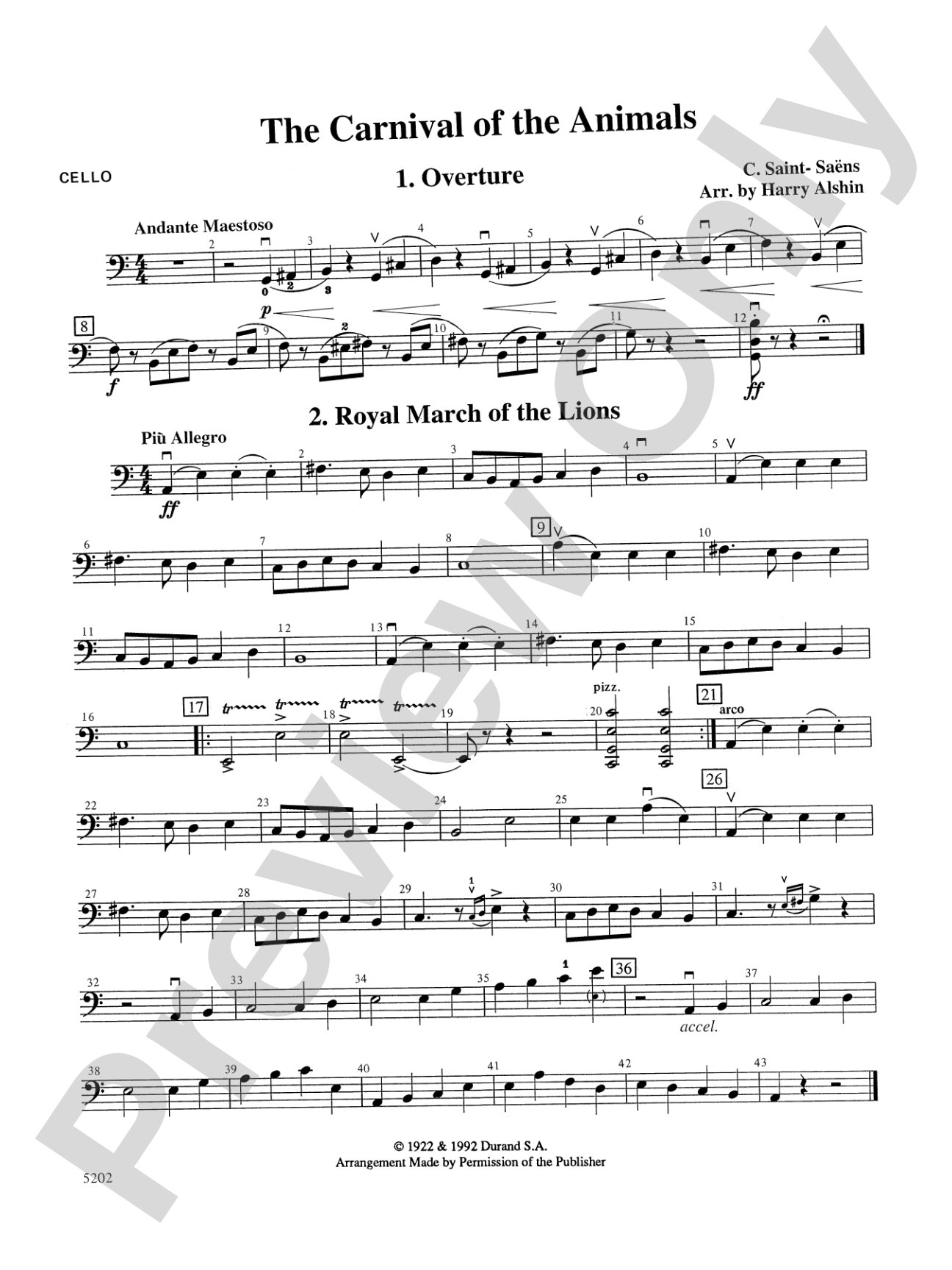 Carnival of the Animals: Cello