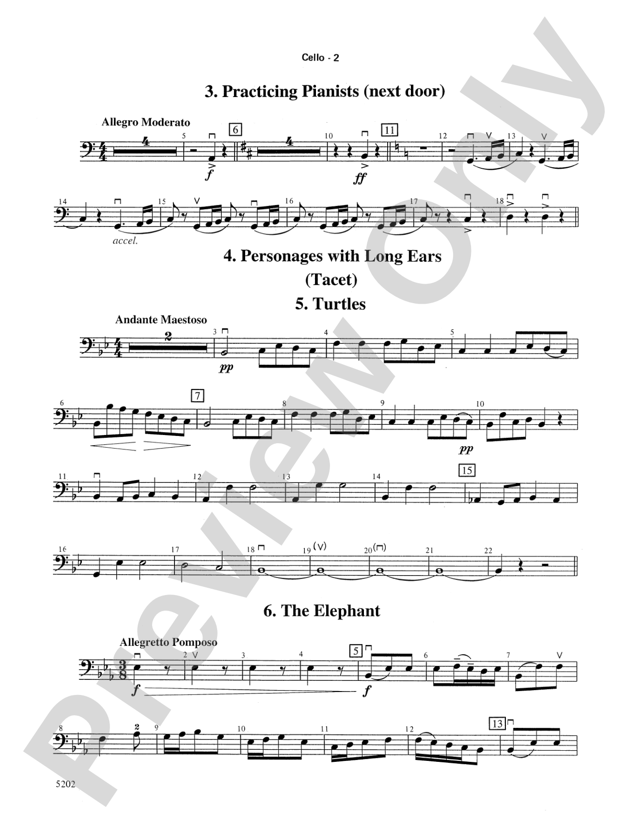 Carnival of the Animals: Cello