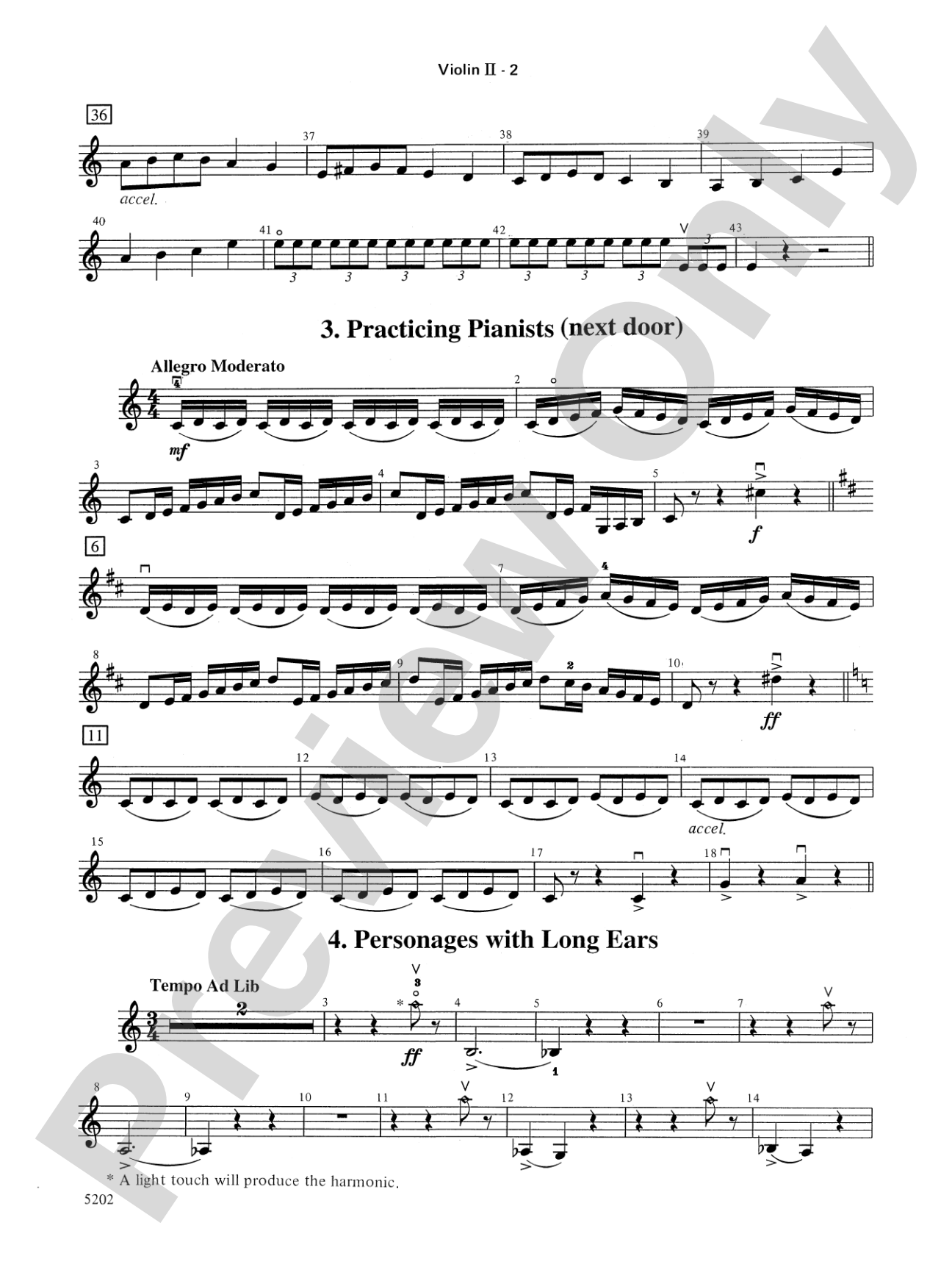Carnival of the Animals: 2nd Violin