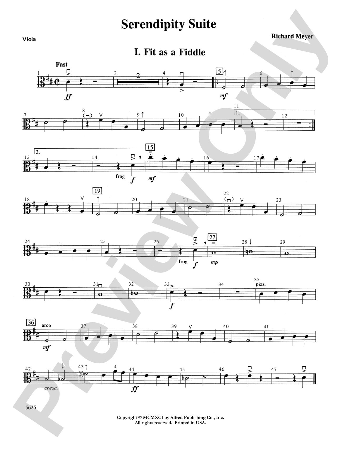 Serendipity Suite: Viola