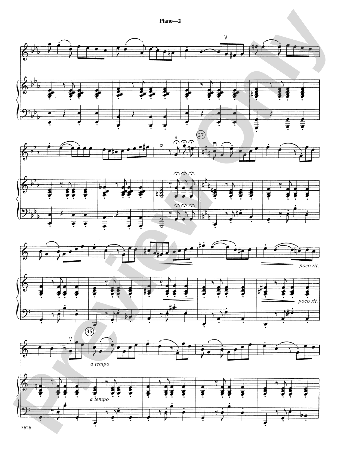Two South American Tangos: Piano Accompaniment
