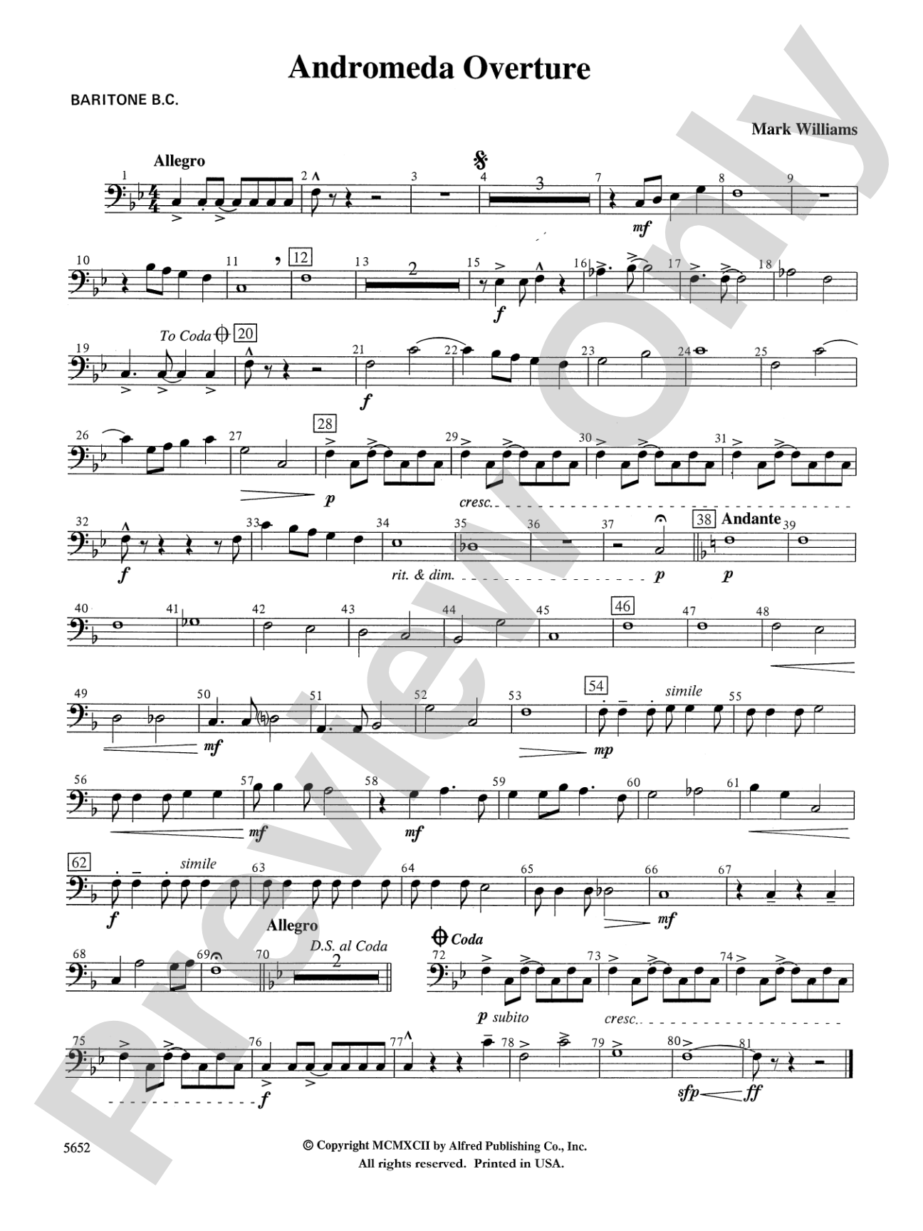 Andromeda Overture: Baritone B.C.