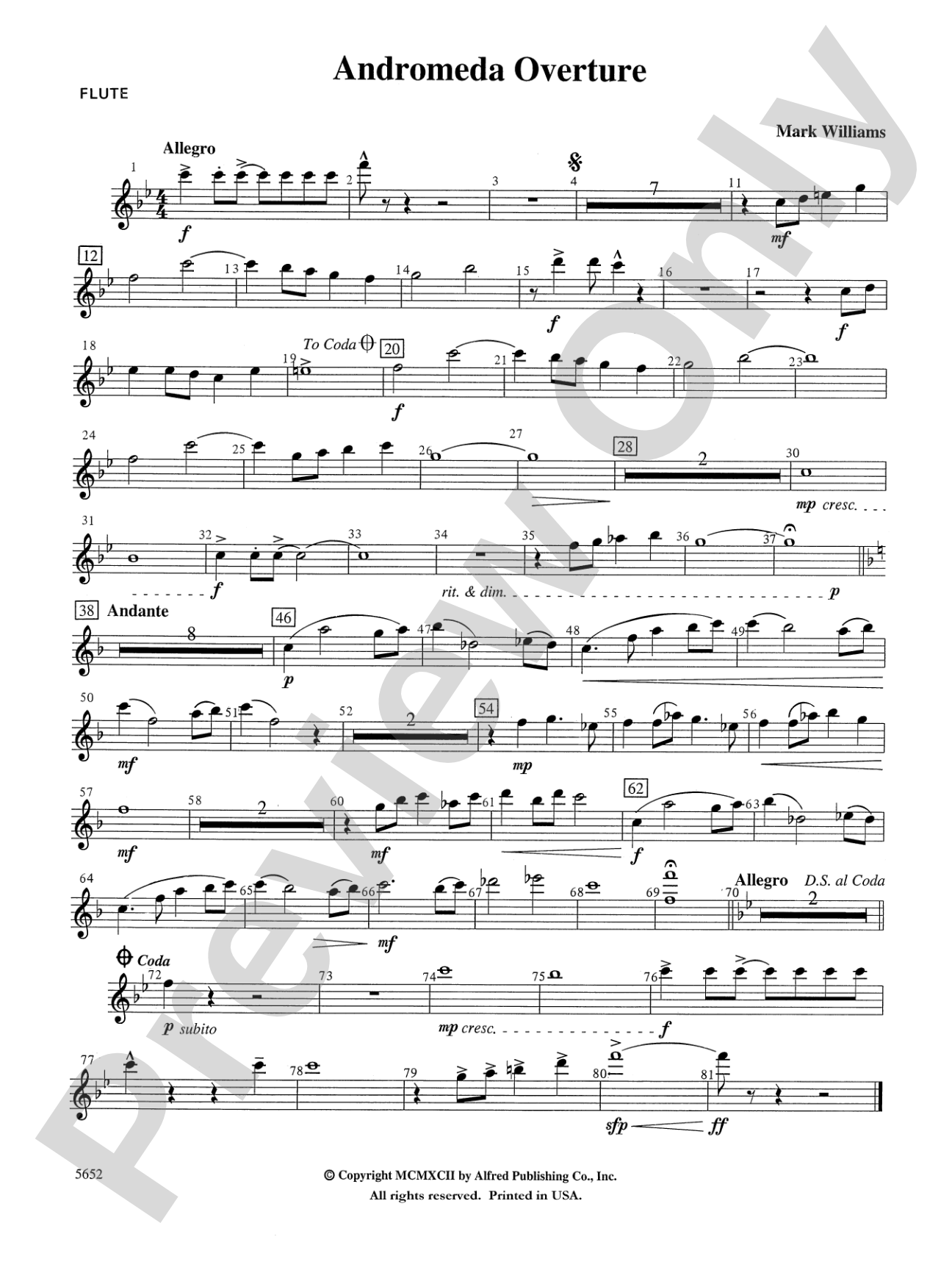 Andromeda Overture: Flute