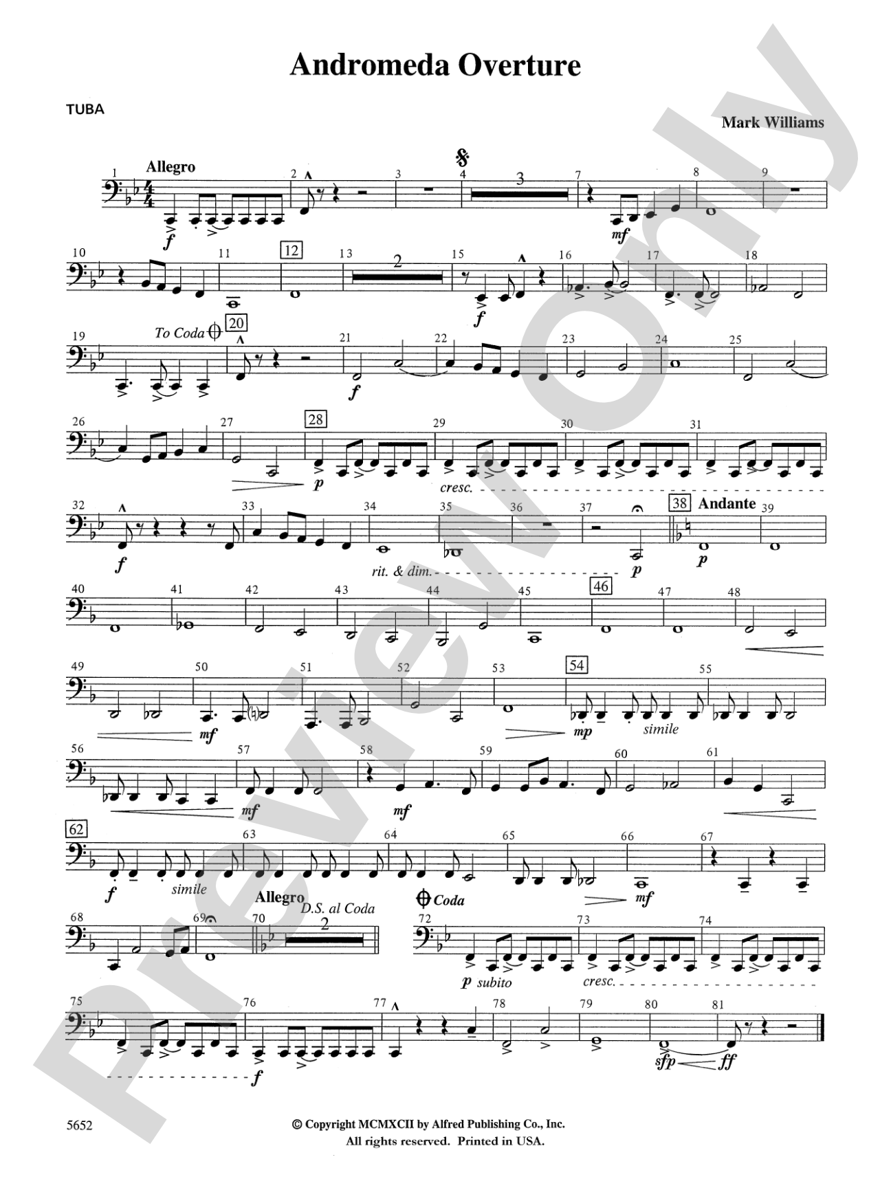 Andromeda Overture: Tuba