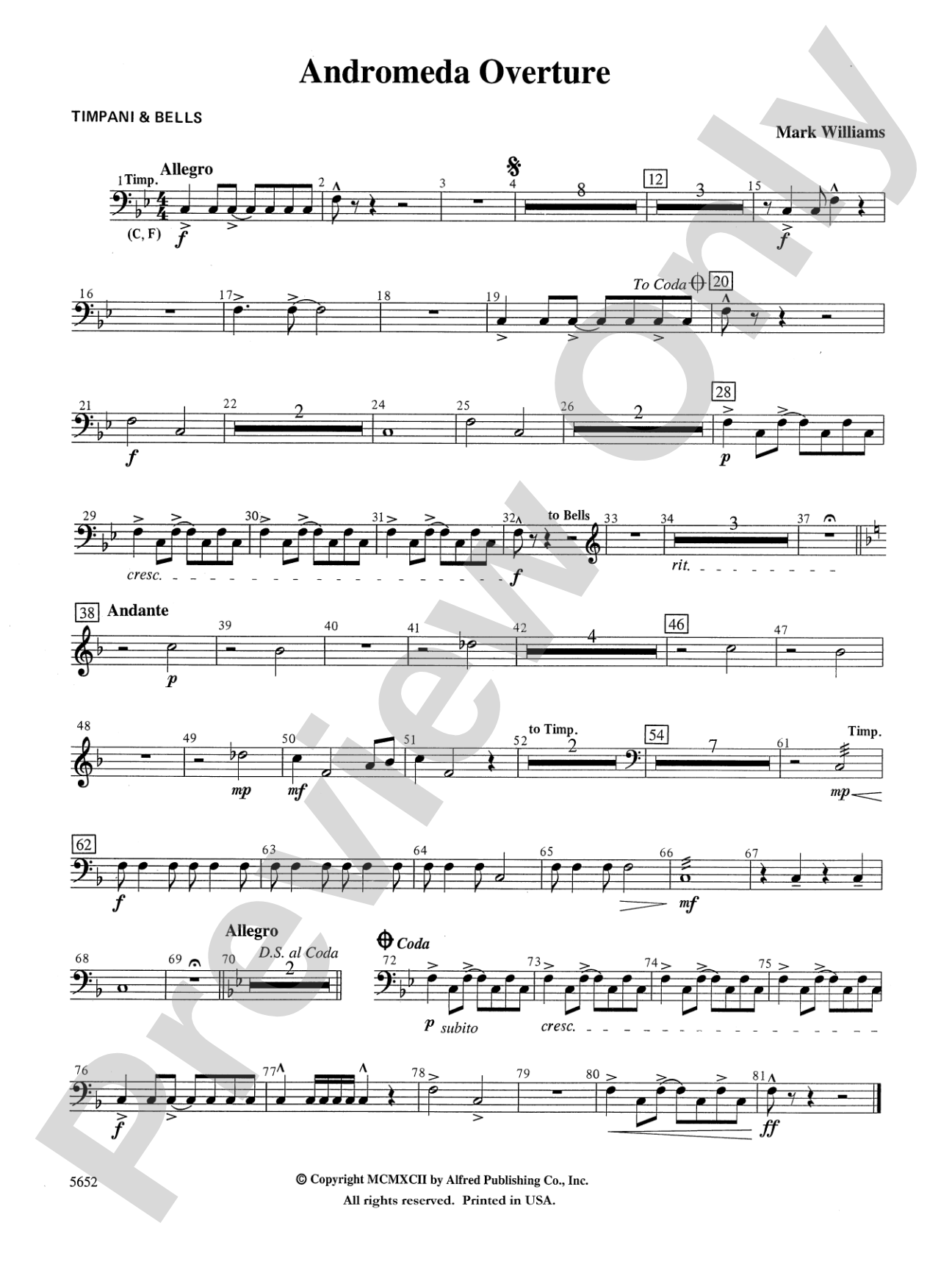 Andromeda Overture: Timpani