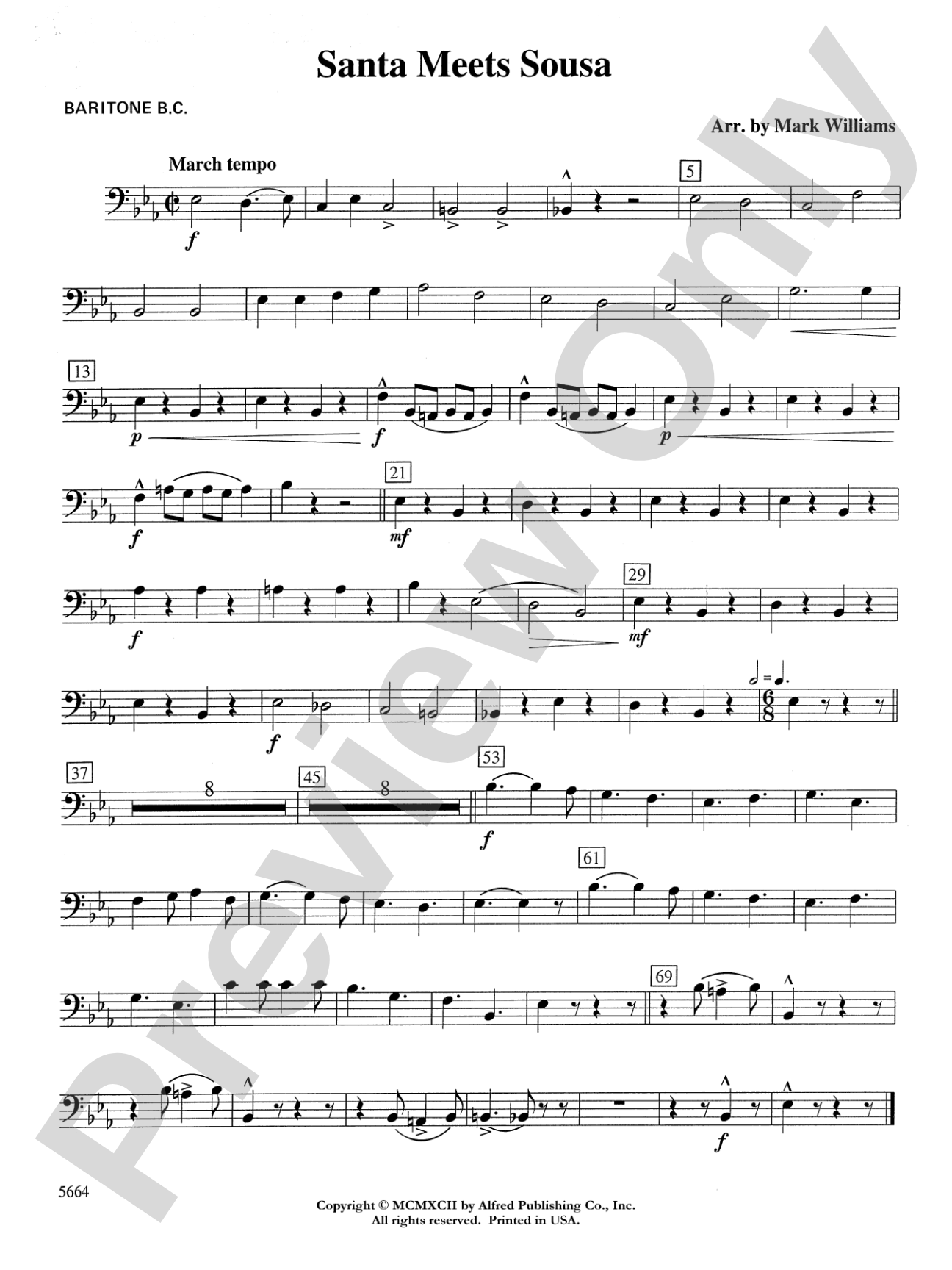 Santa Meets Sousa: Baritone B.C.