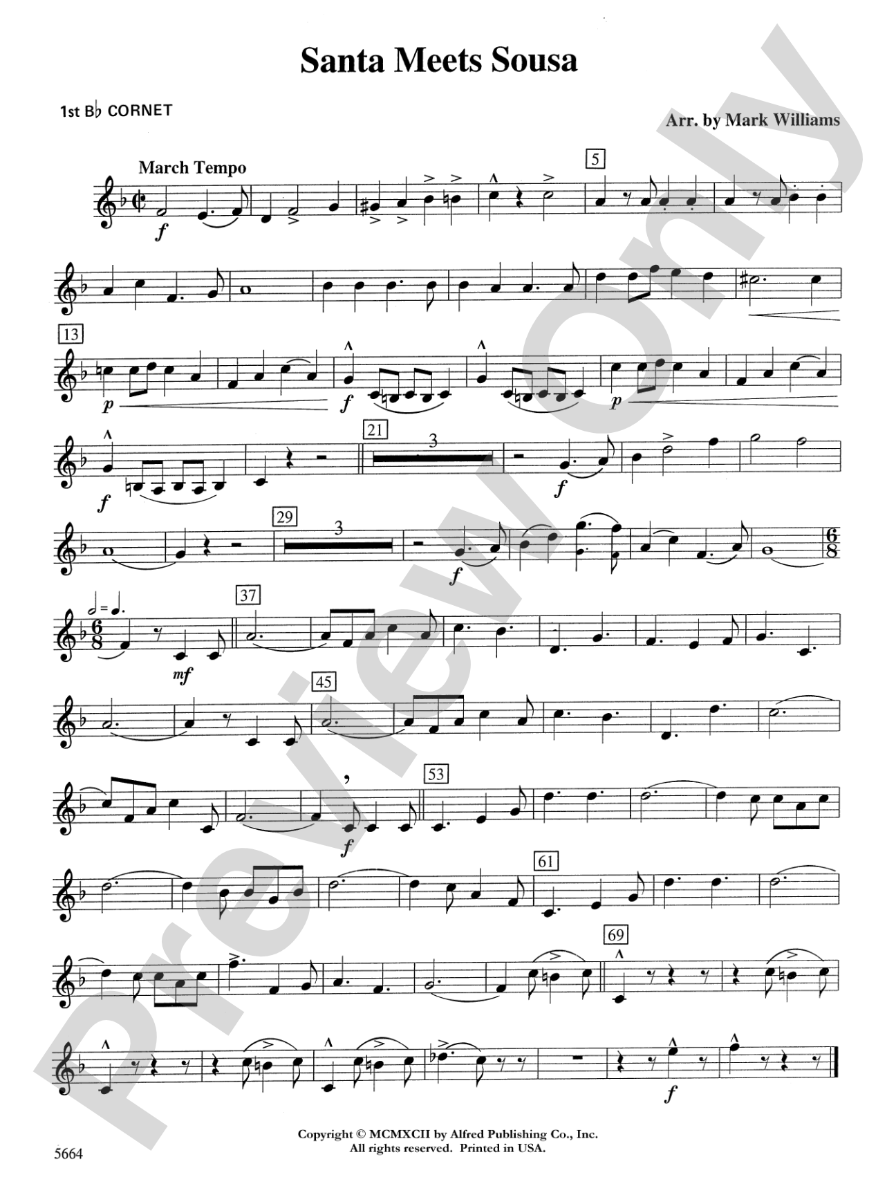 Santa Meets Sousa: 1st B-flat Cornet