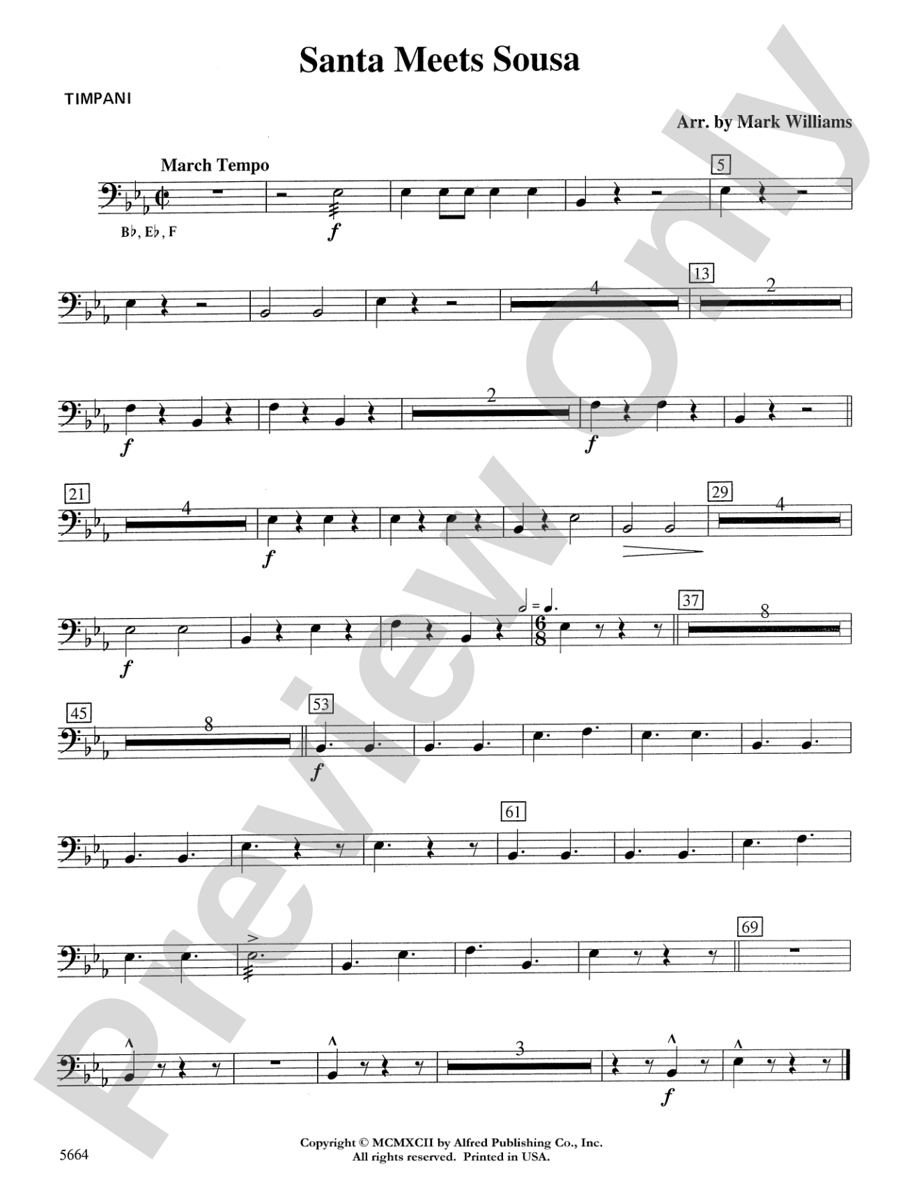Santa Meets Sousa: Timpani