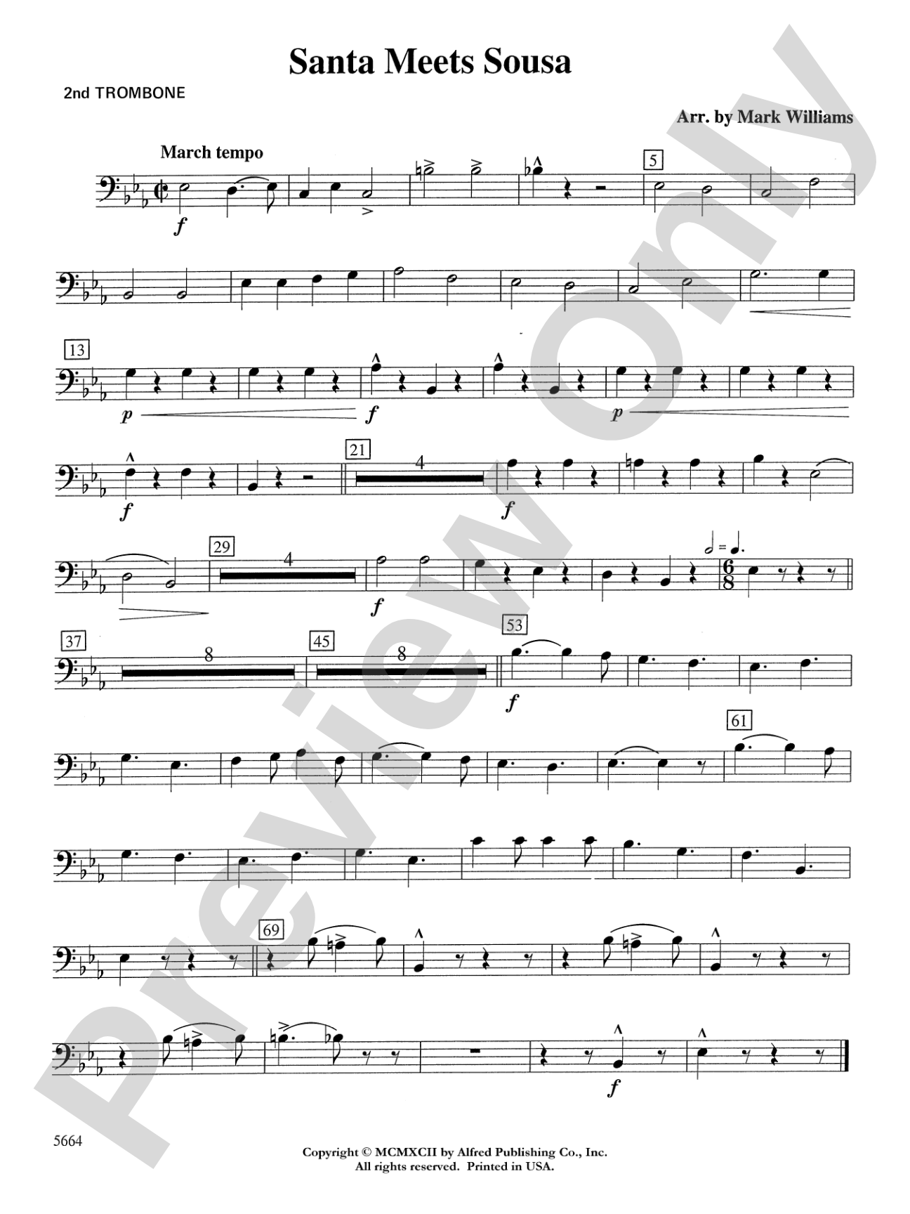 Santa Meets Sousa: 2nd Trombone