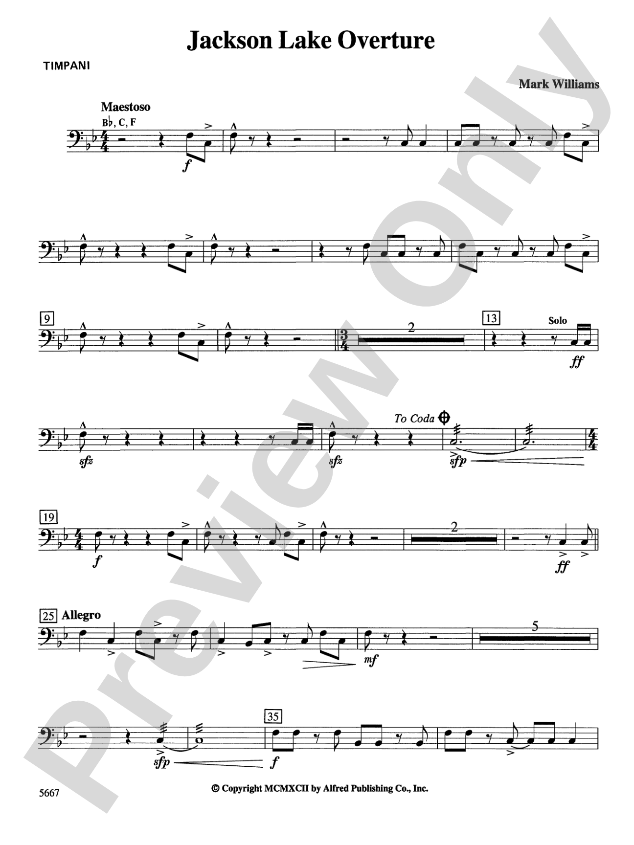 Jackson Lake Overture: Timpani