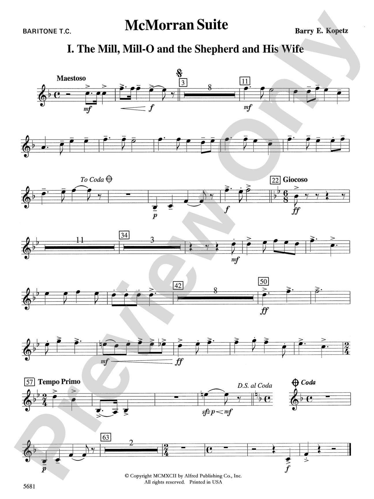 McMorran Suite: Baritone T.C.