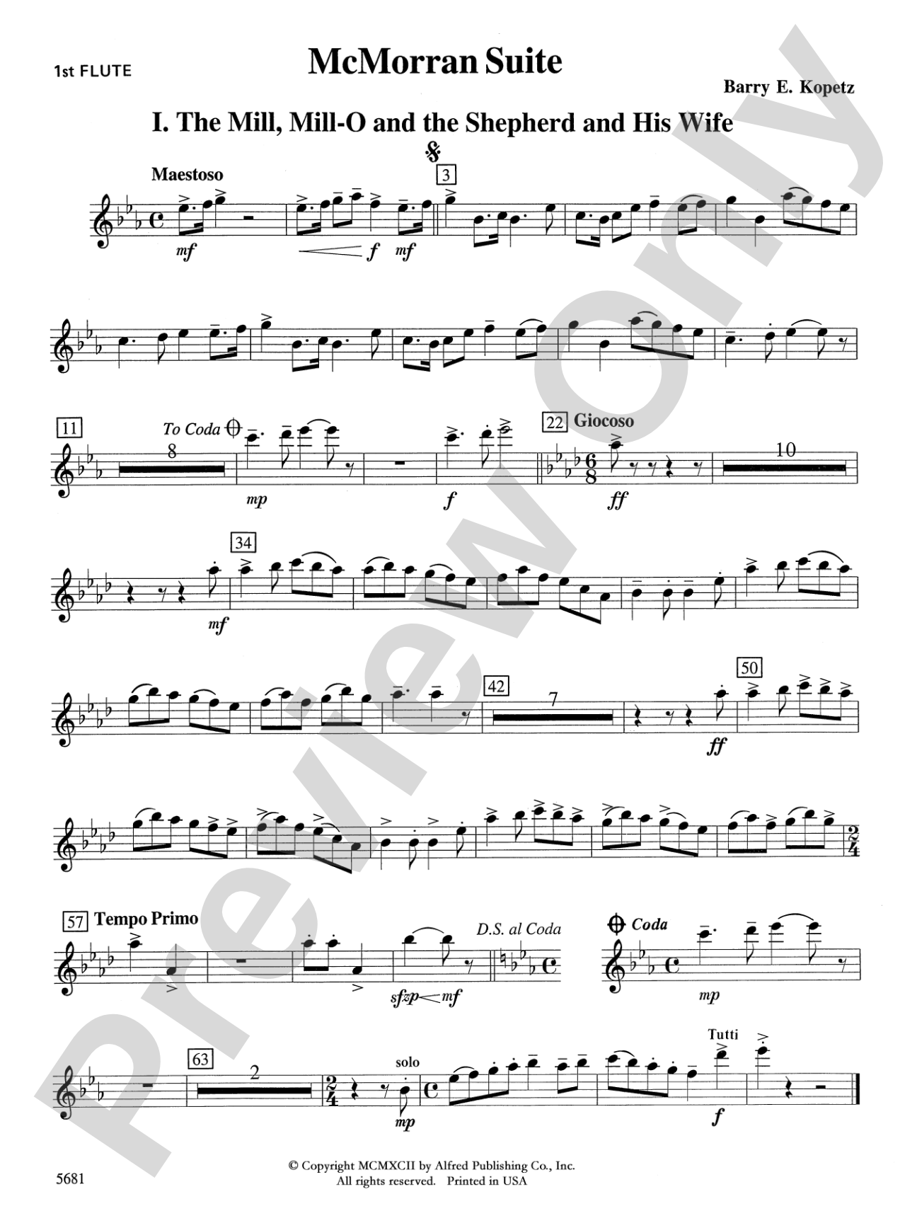McMorran Suite: Flute