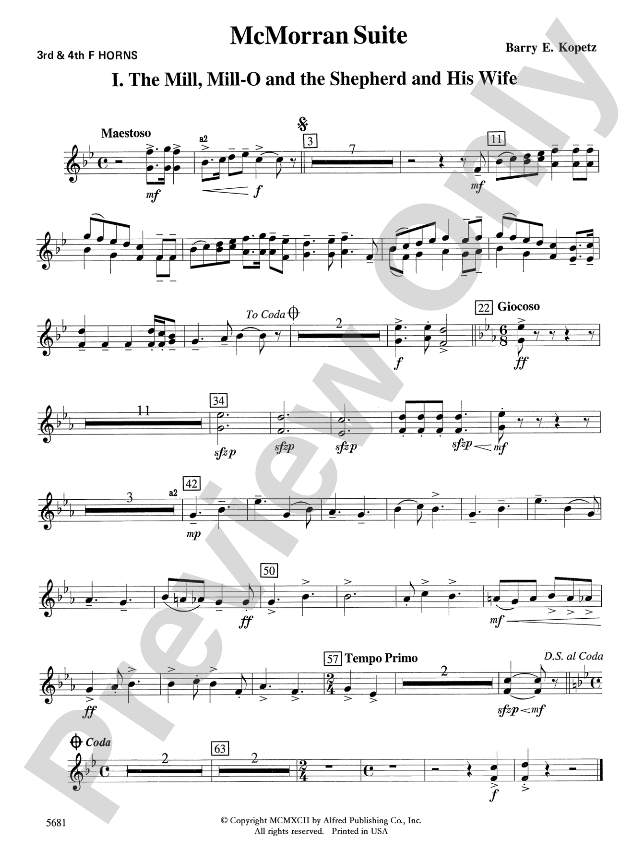 McMorran Suite: 3rd F Horn
