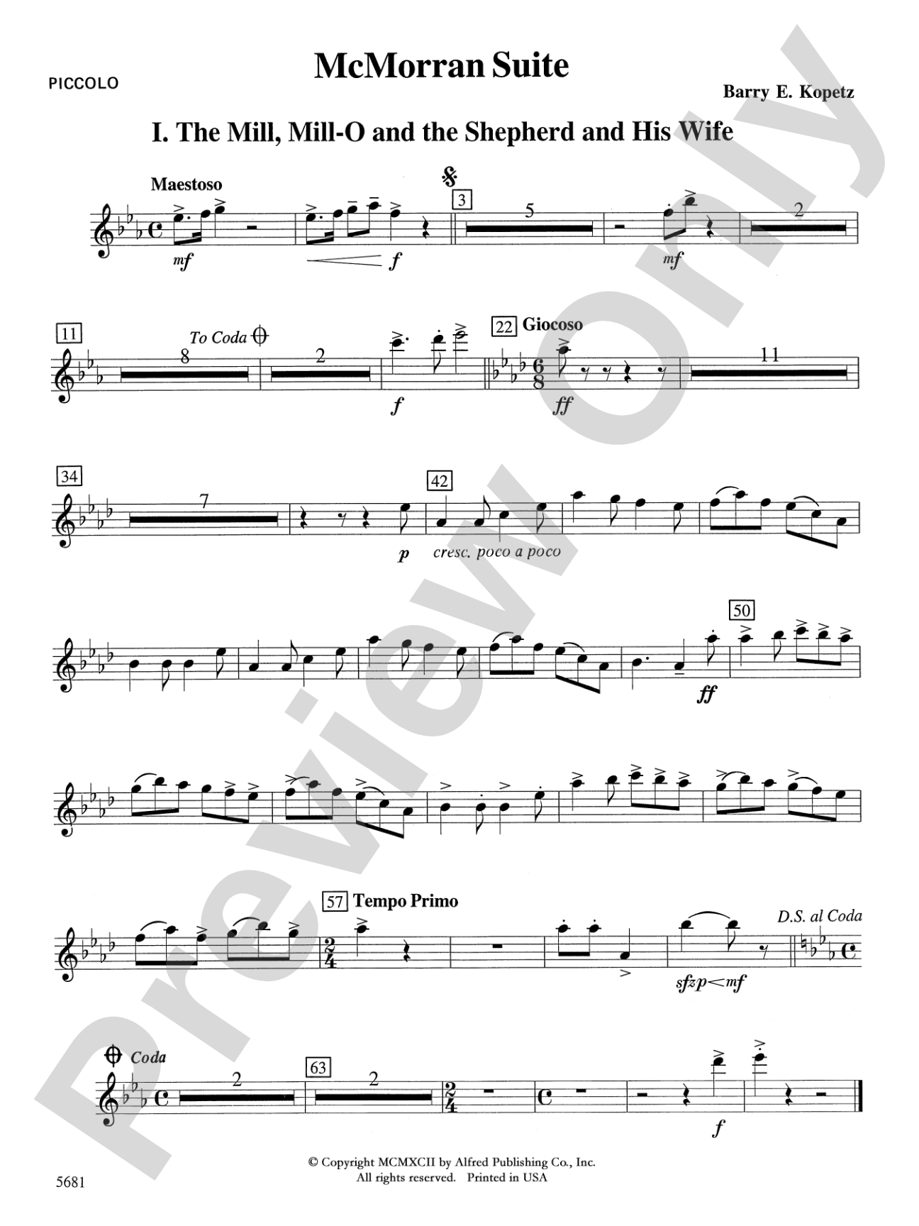 McMorran Suite: Piccolo