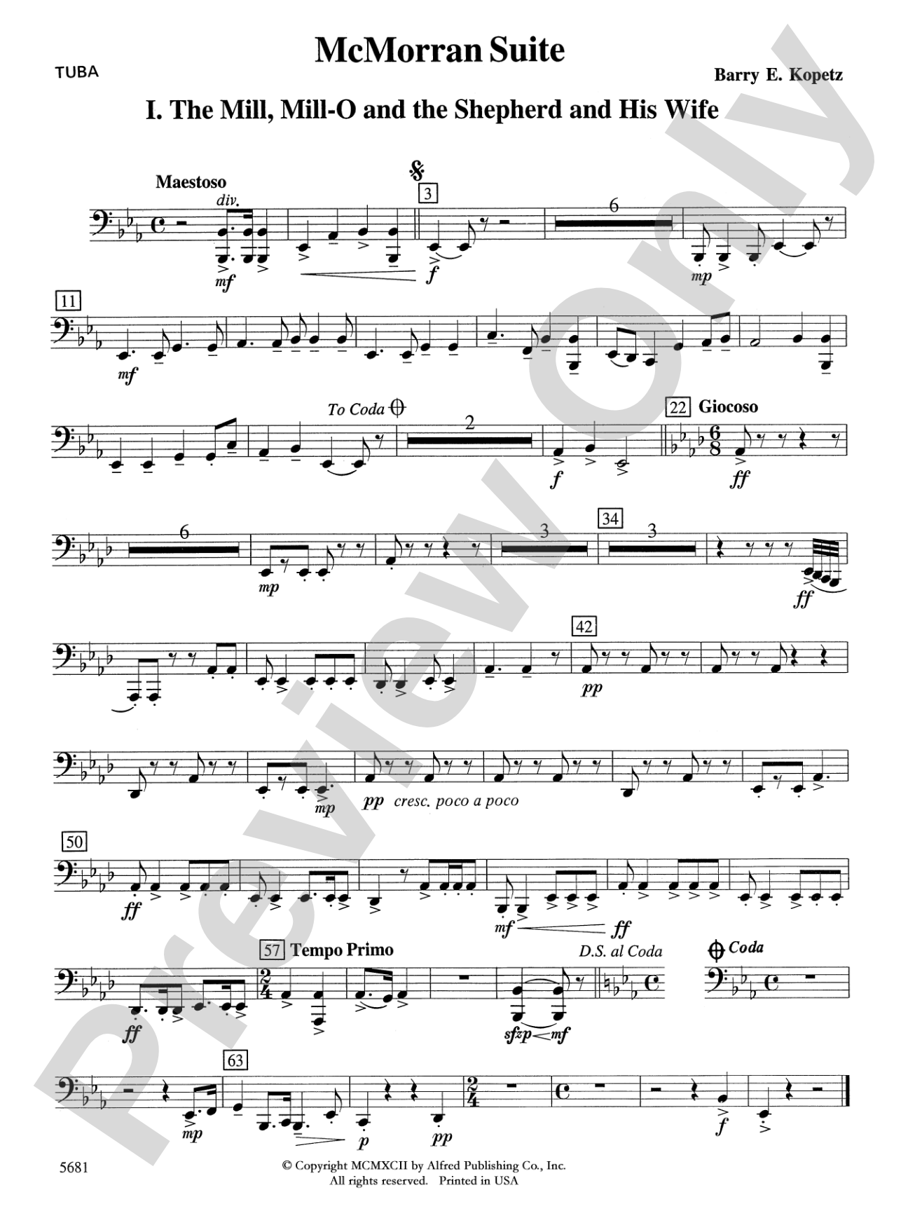 McMorran Suite: Tuba
