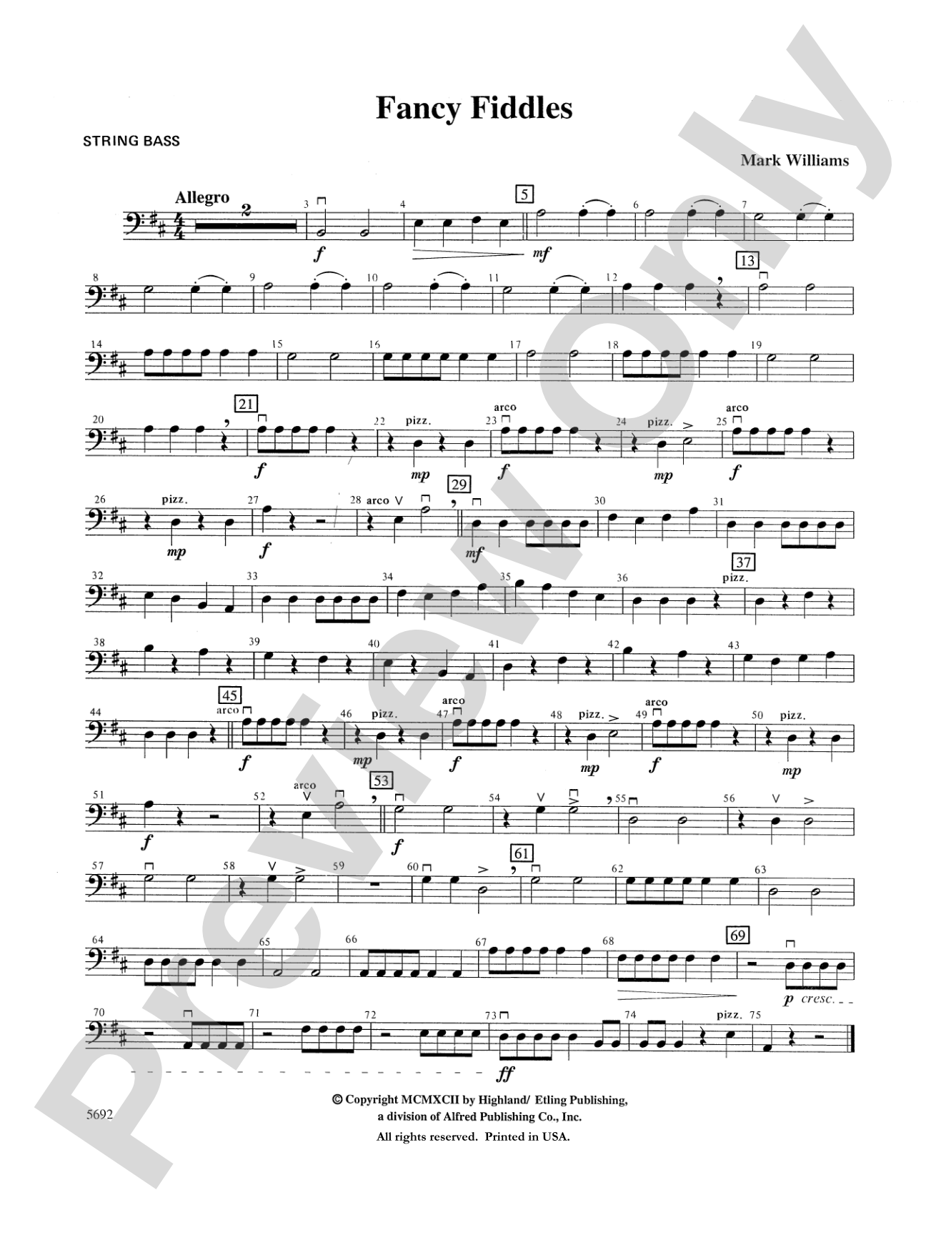 Fancy Fiddles: String Bass