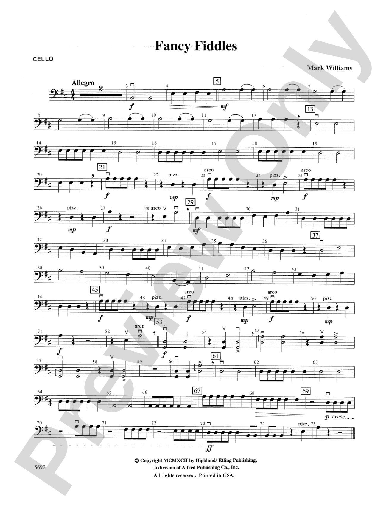 Fancy Fiddles: Cello