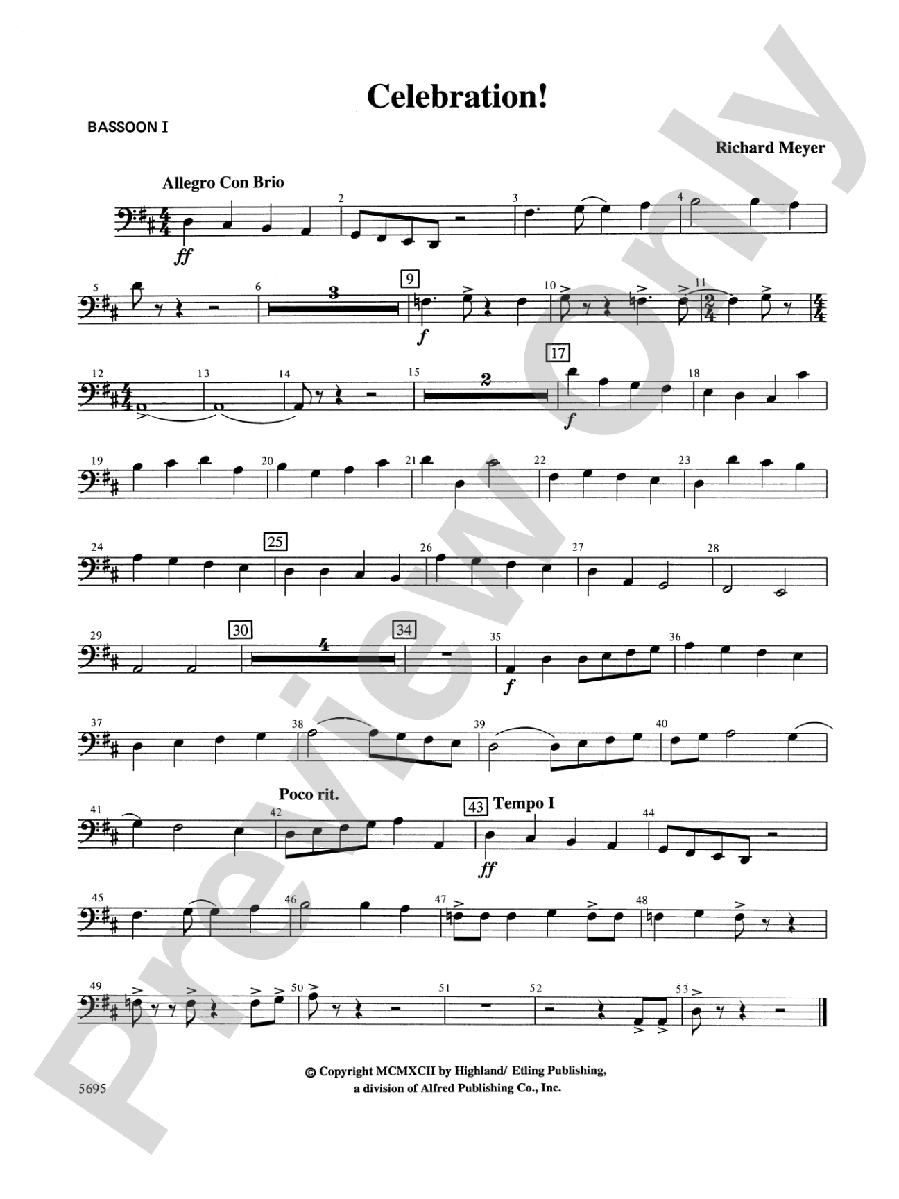 Celebration!: Bassoon