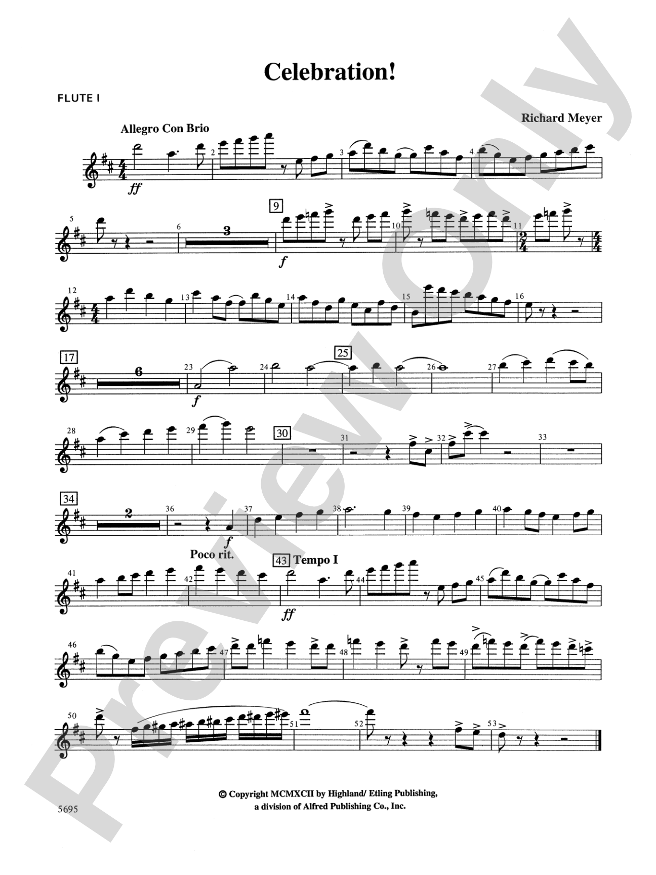 Celebration!: Flute