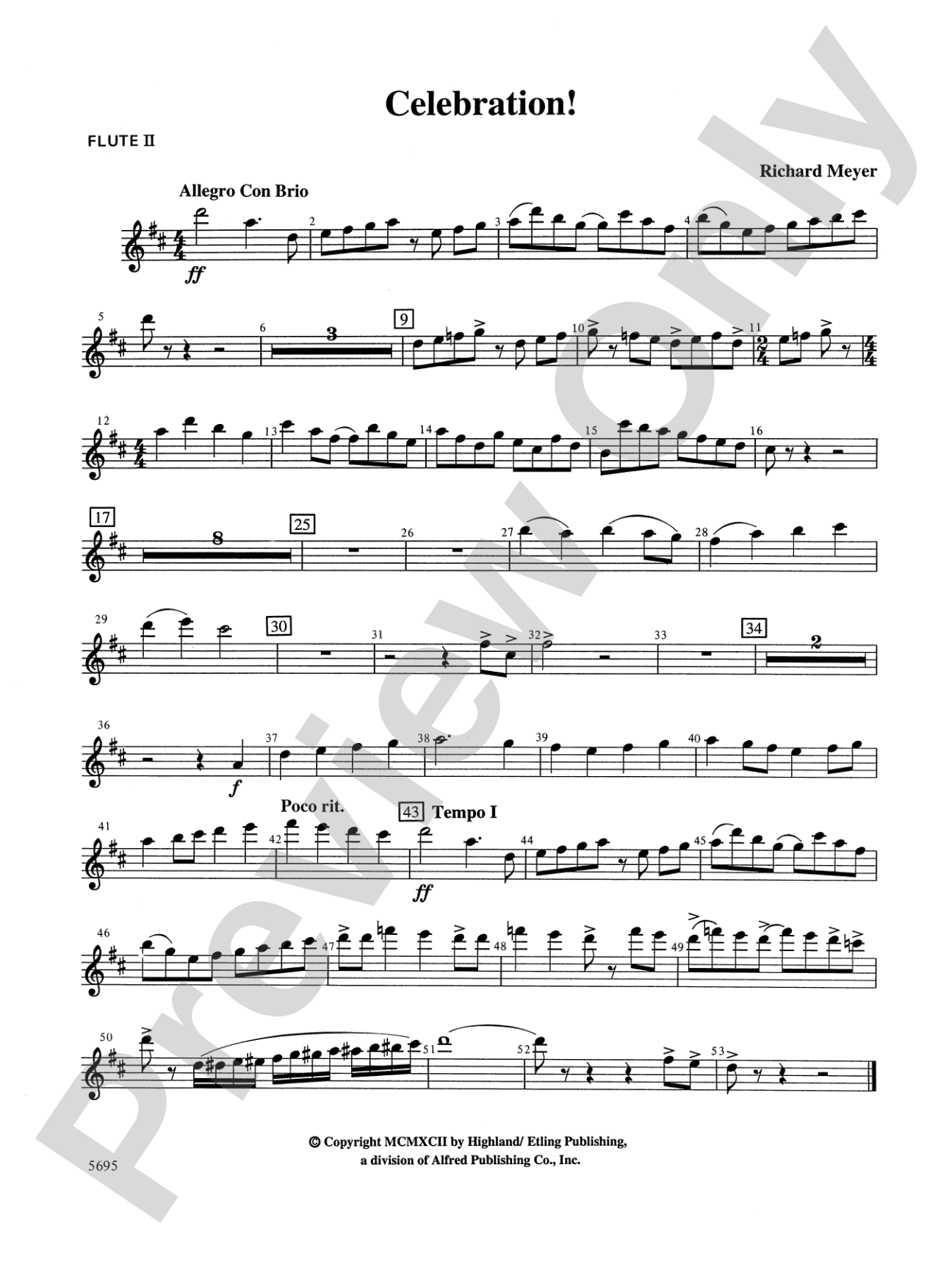 Celebration!: 2nd Flute