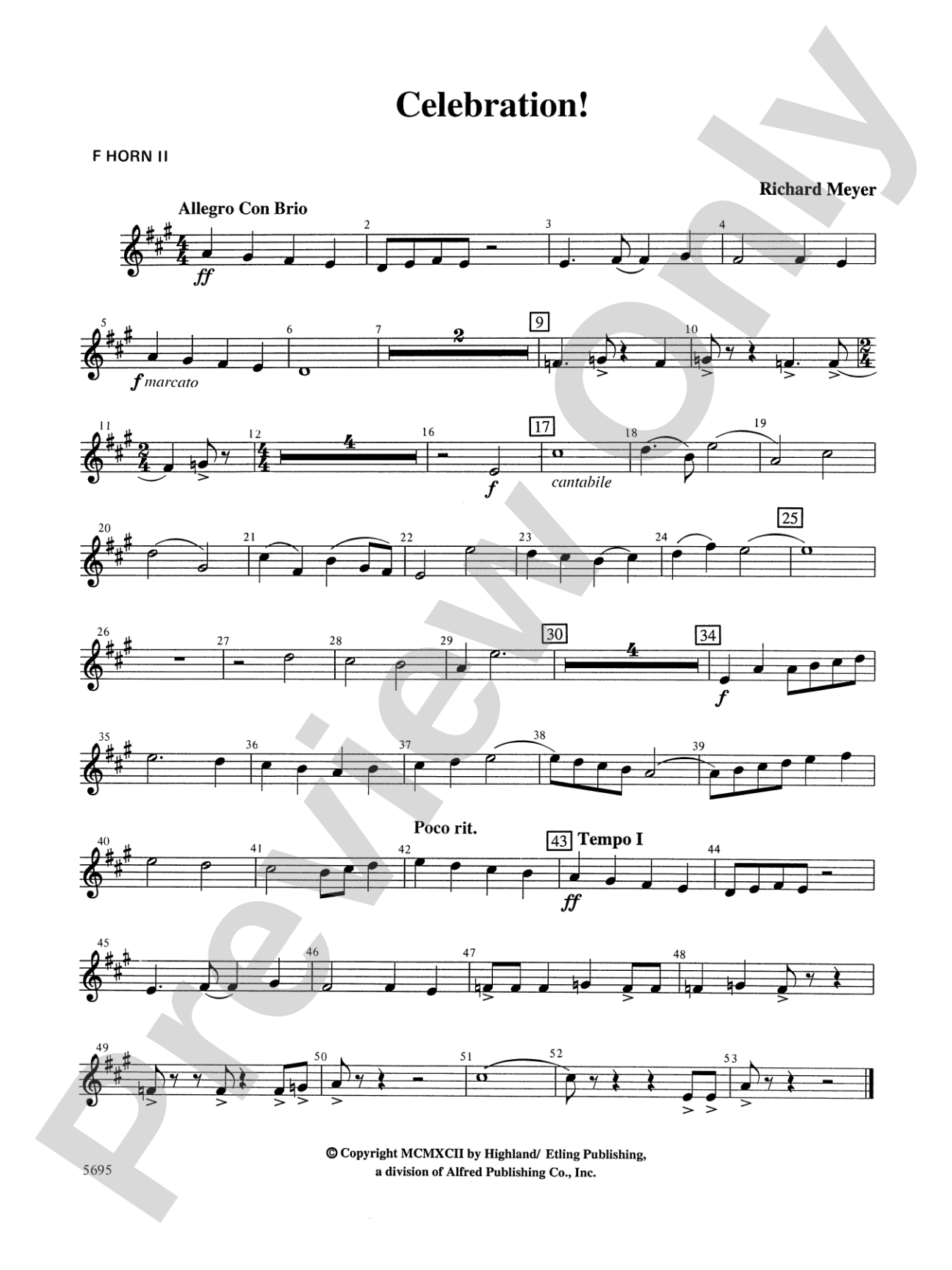 Celebration!: 2nd F Horn