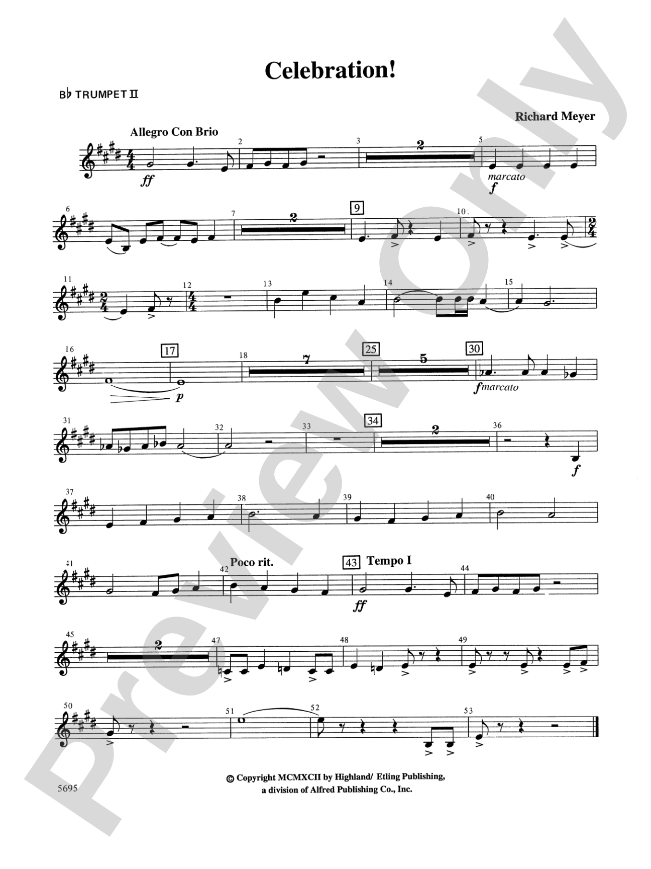 Celebration!: 2nd B-flat Trumpet