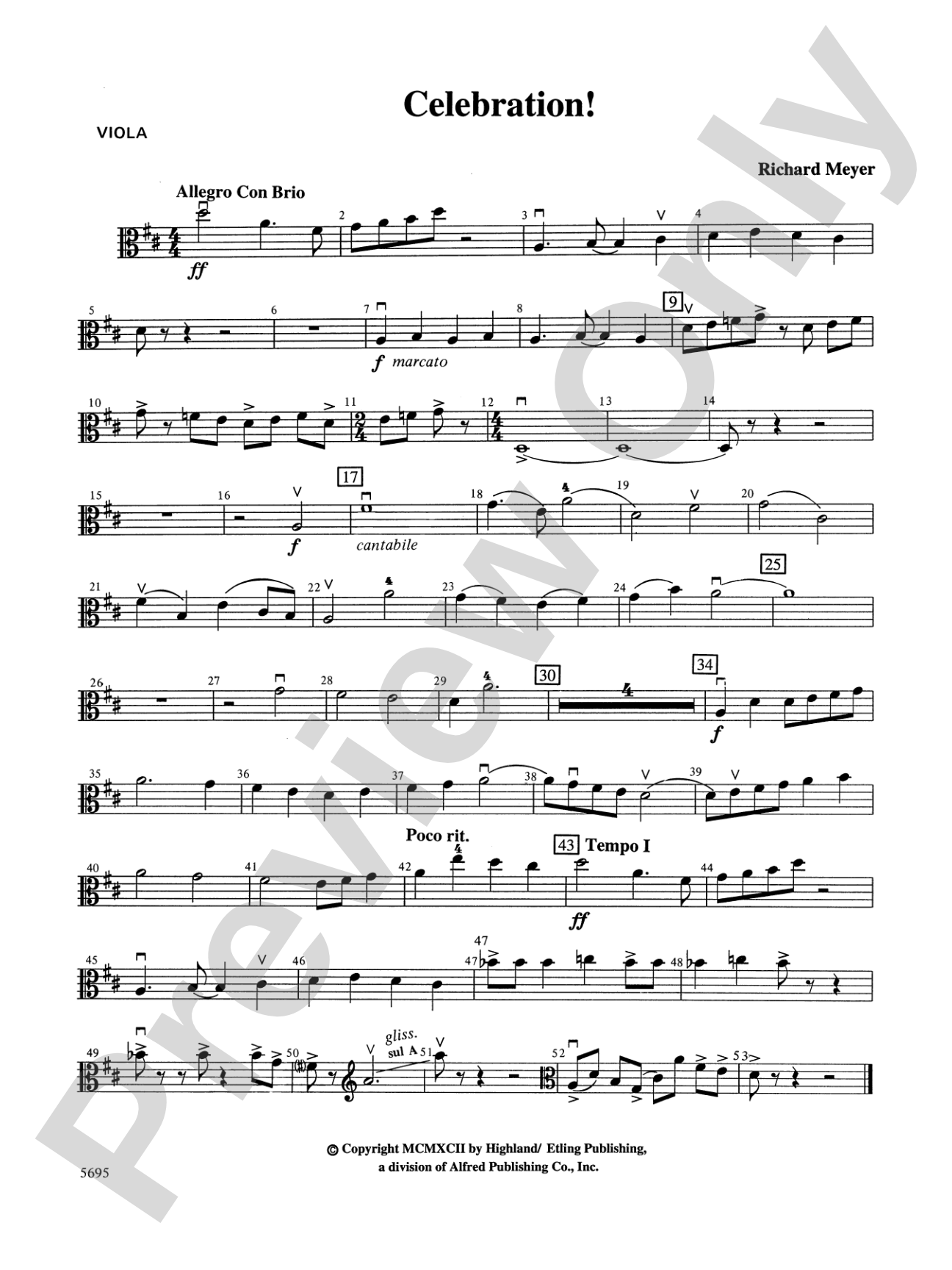 Celebration!: Viola