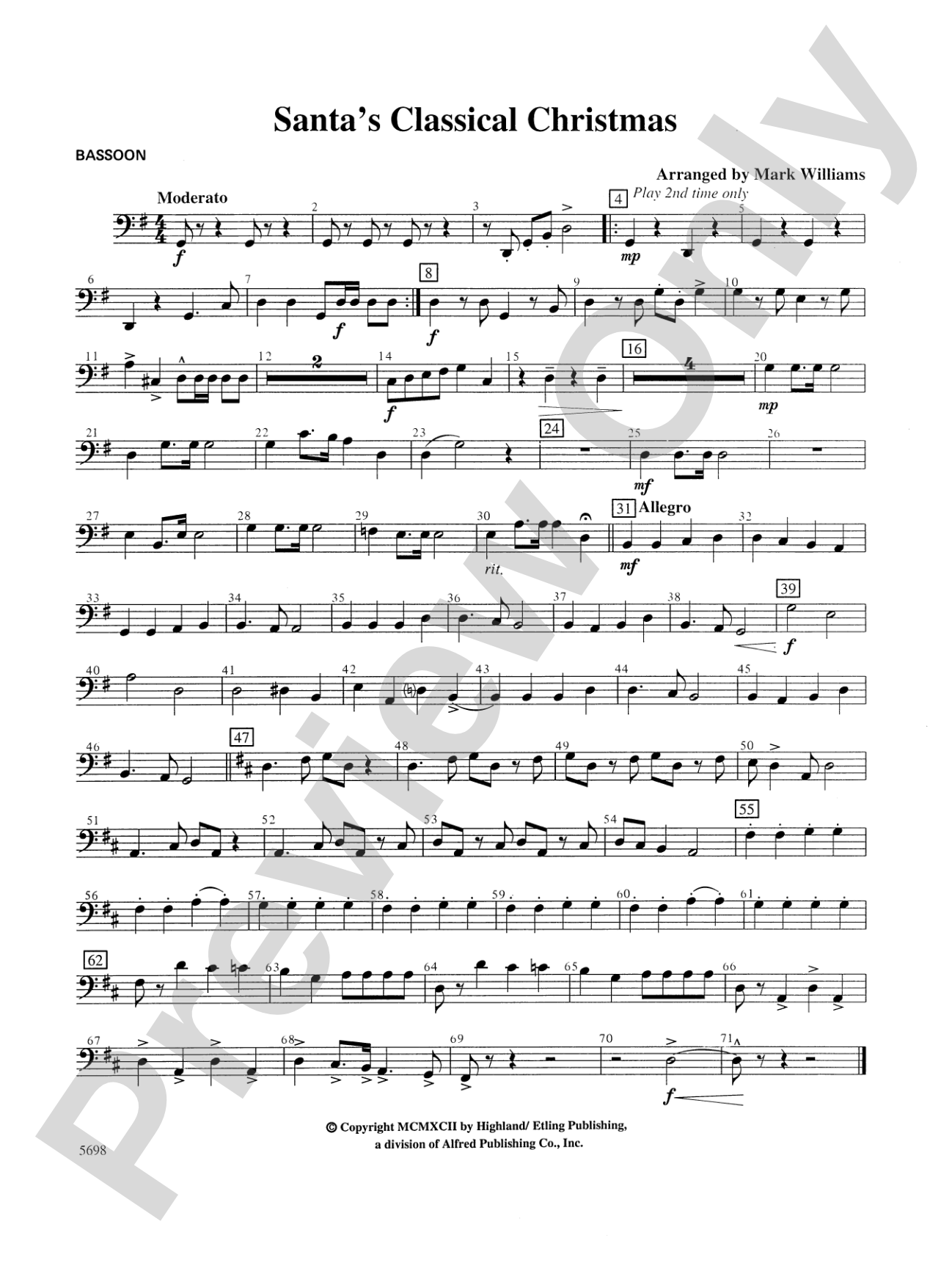 Santa's Classical Christmas: Bassoon