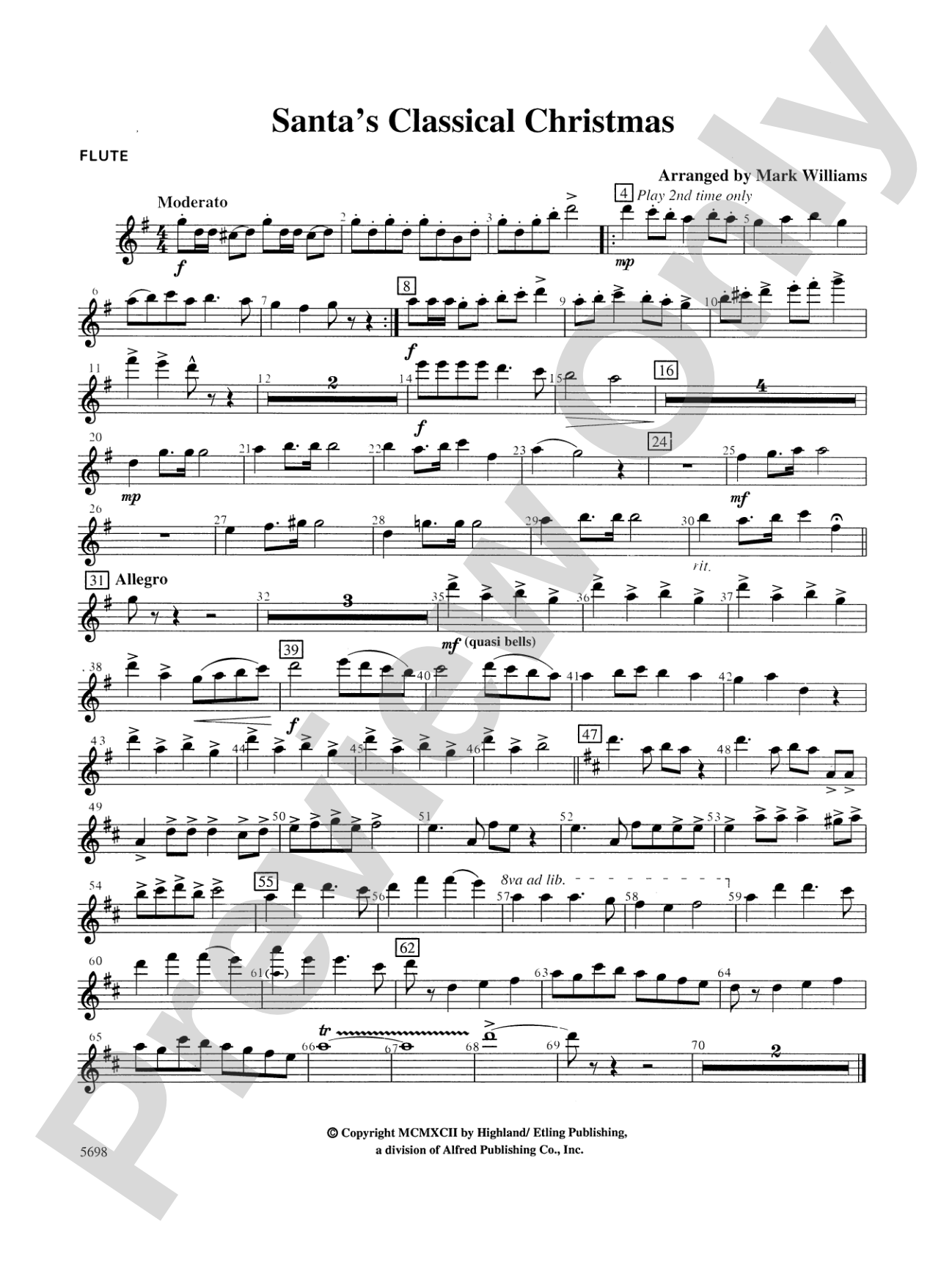 Santa's Classical Christmas: Flute