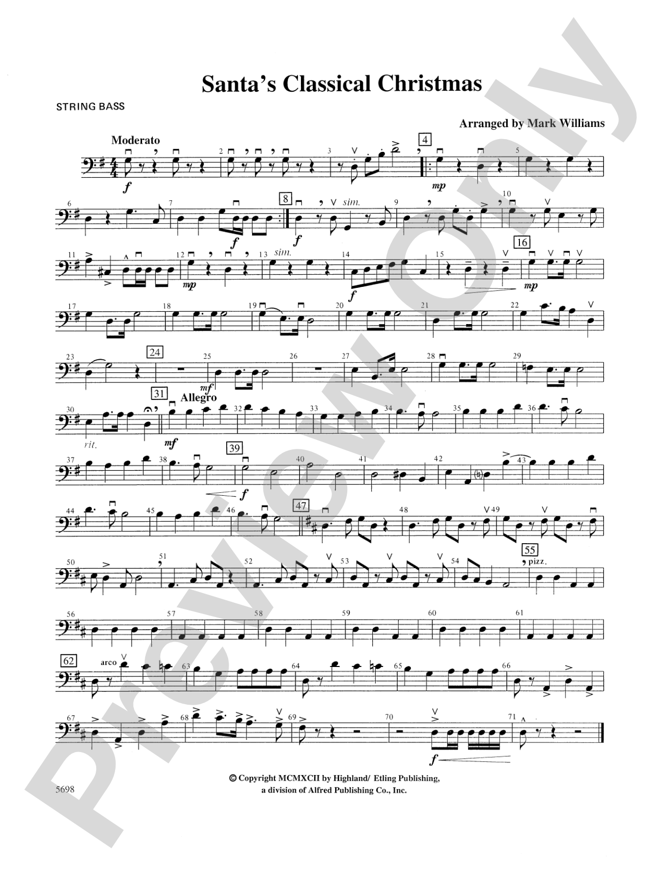 Santa's Classical Christmas: String Bass