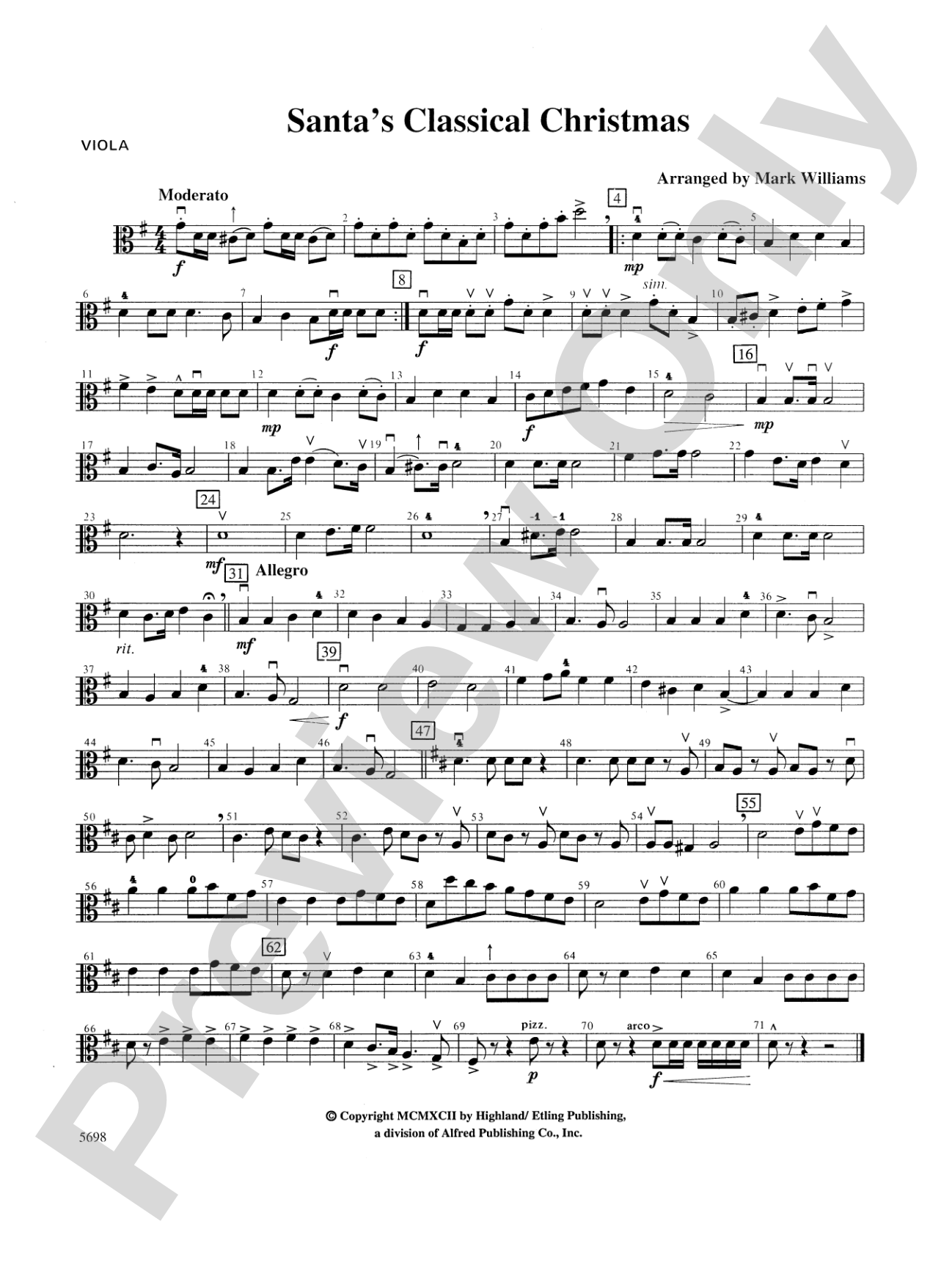 Santa's Classical Christmas: Viola