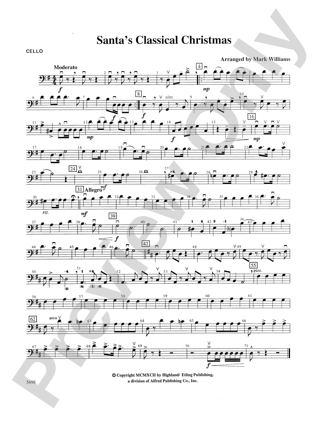 Santa's Classical Christmas: Cello
