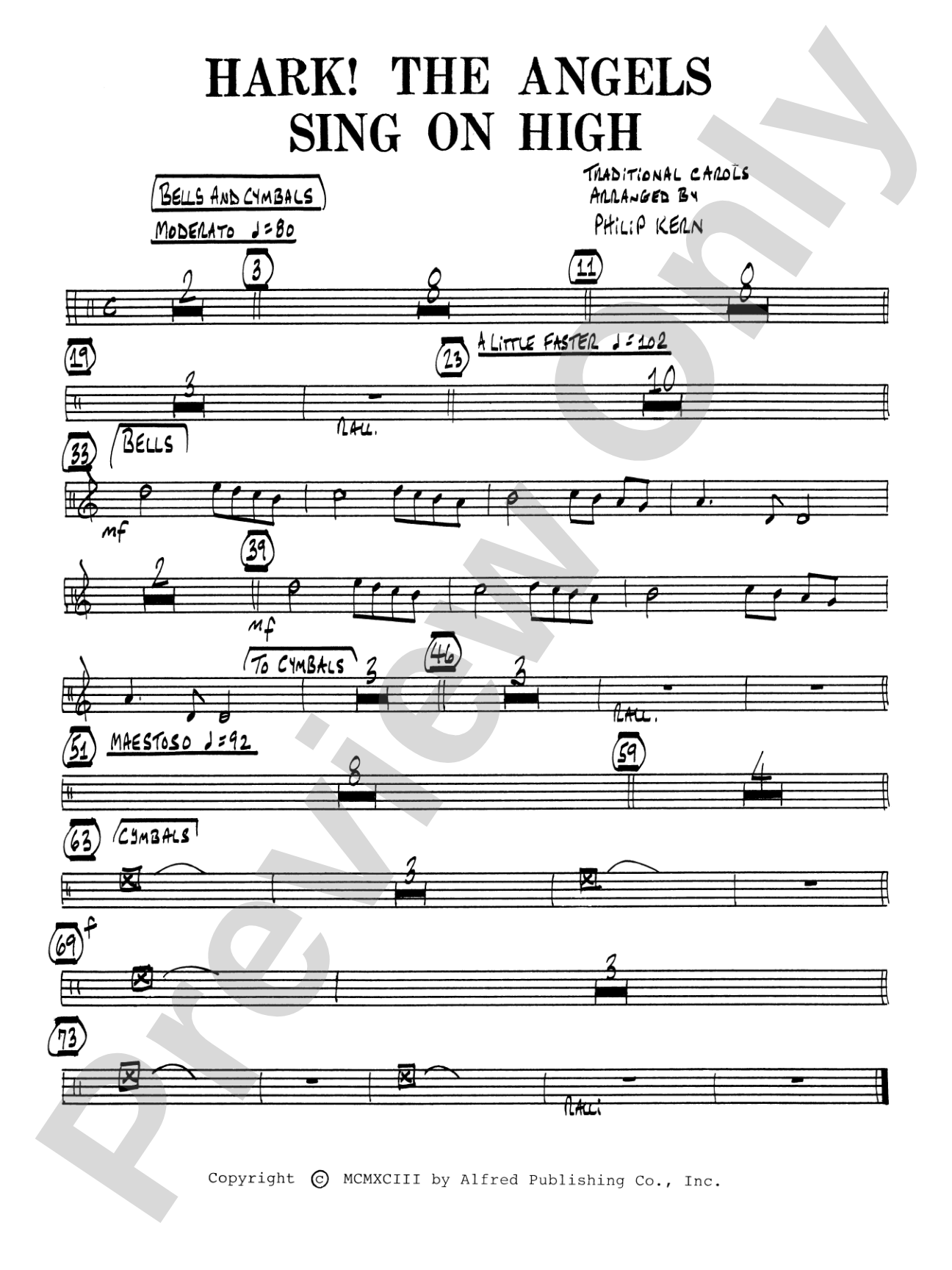 Hark! The Angels Sing on High: Bells: Choral SoundPax