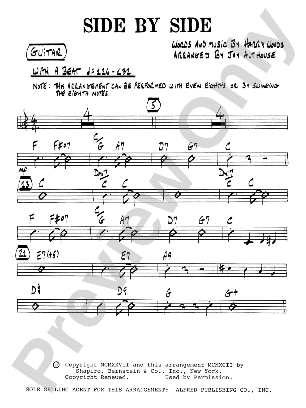 Side by Side: Guitar: Choral SoundPax
