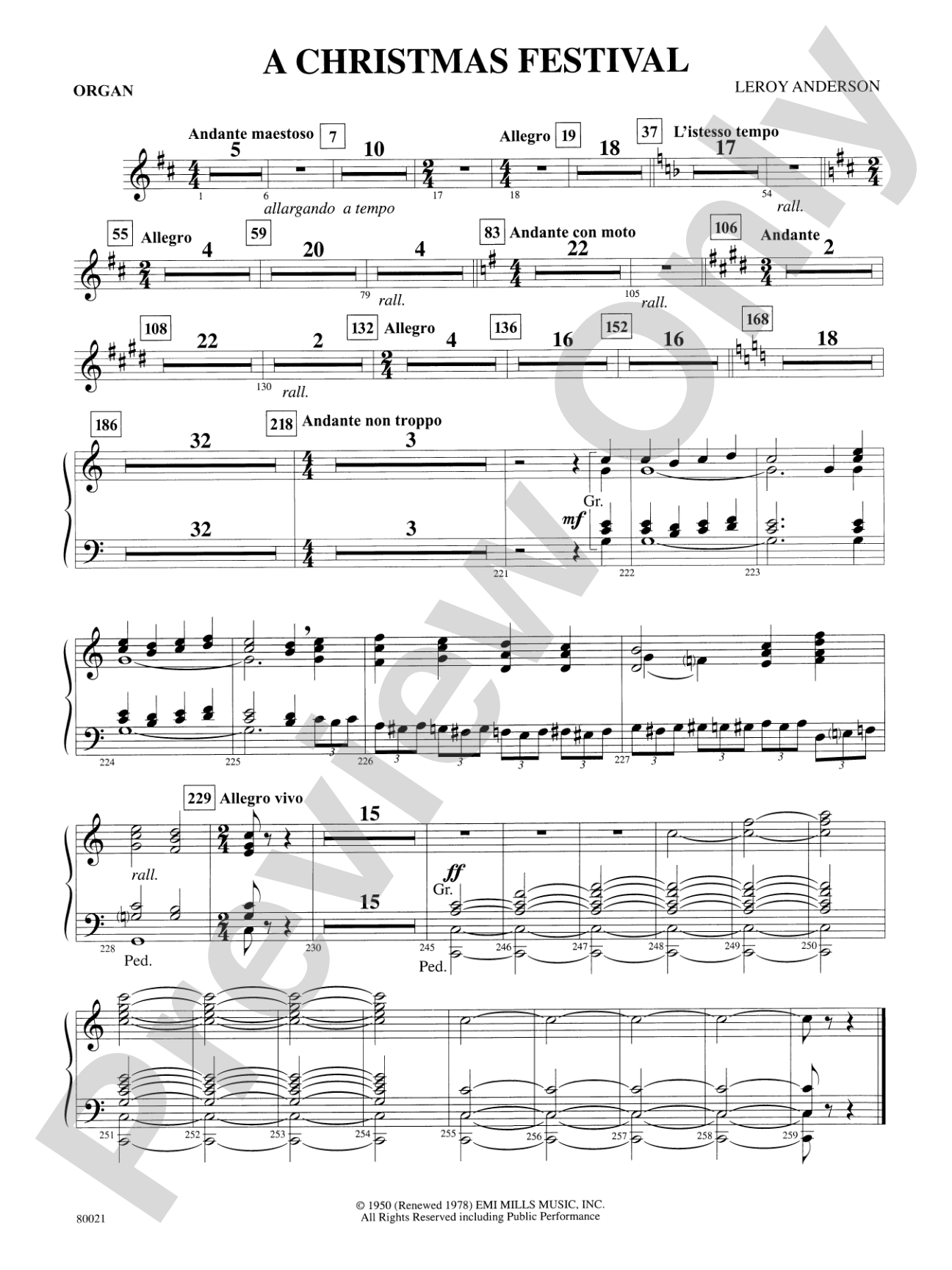 A Christmas Festival: Organ