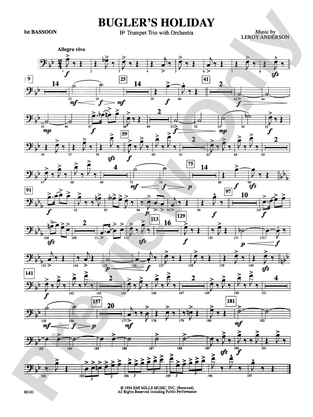 Bugler's Holiday: Bassoon