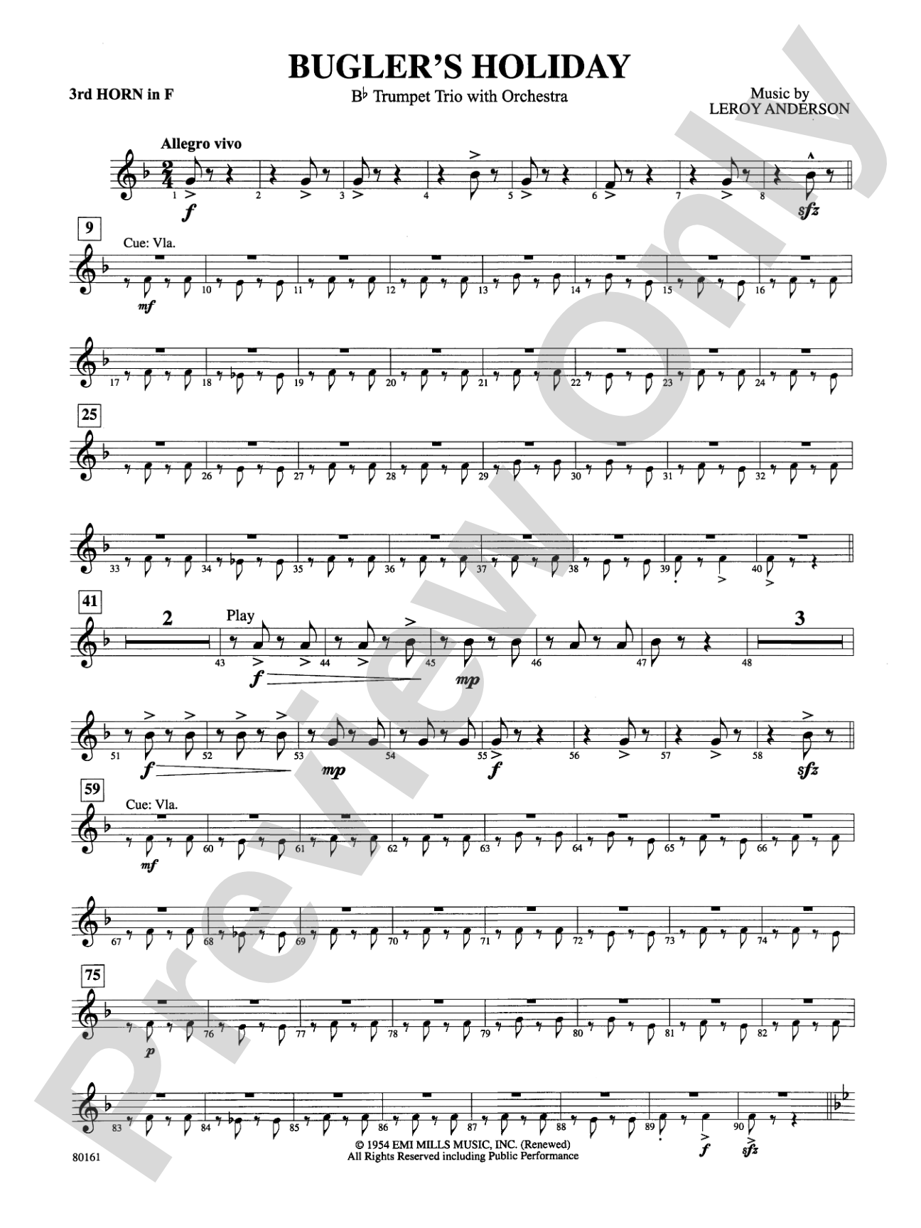 Bugler's Holiday: 3rd F Horn