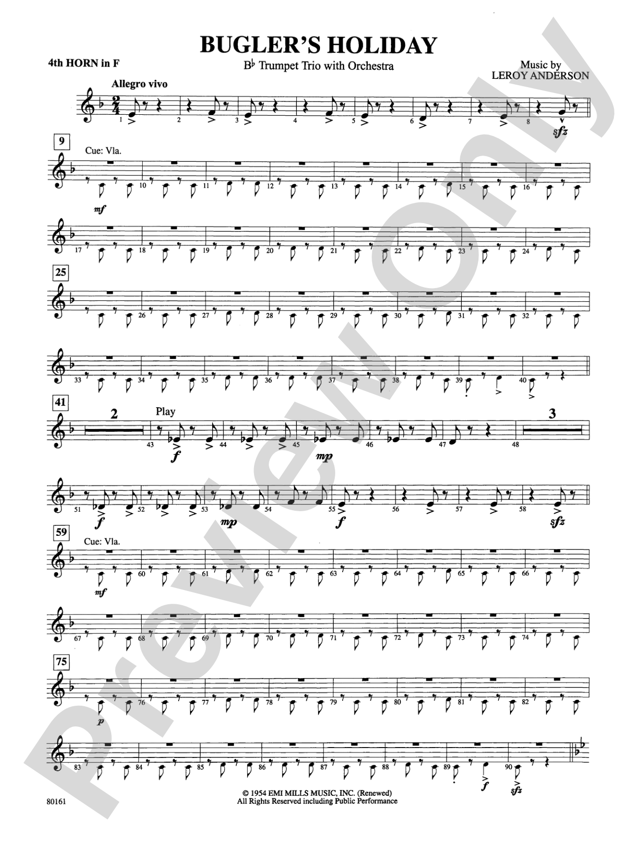 Bugler's Holiday: 4th F Horn