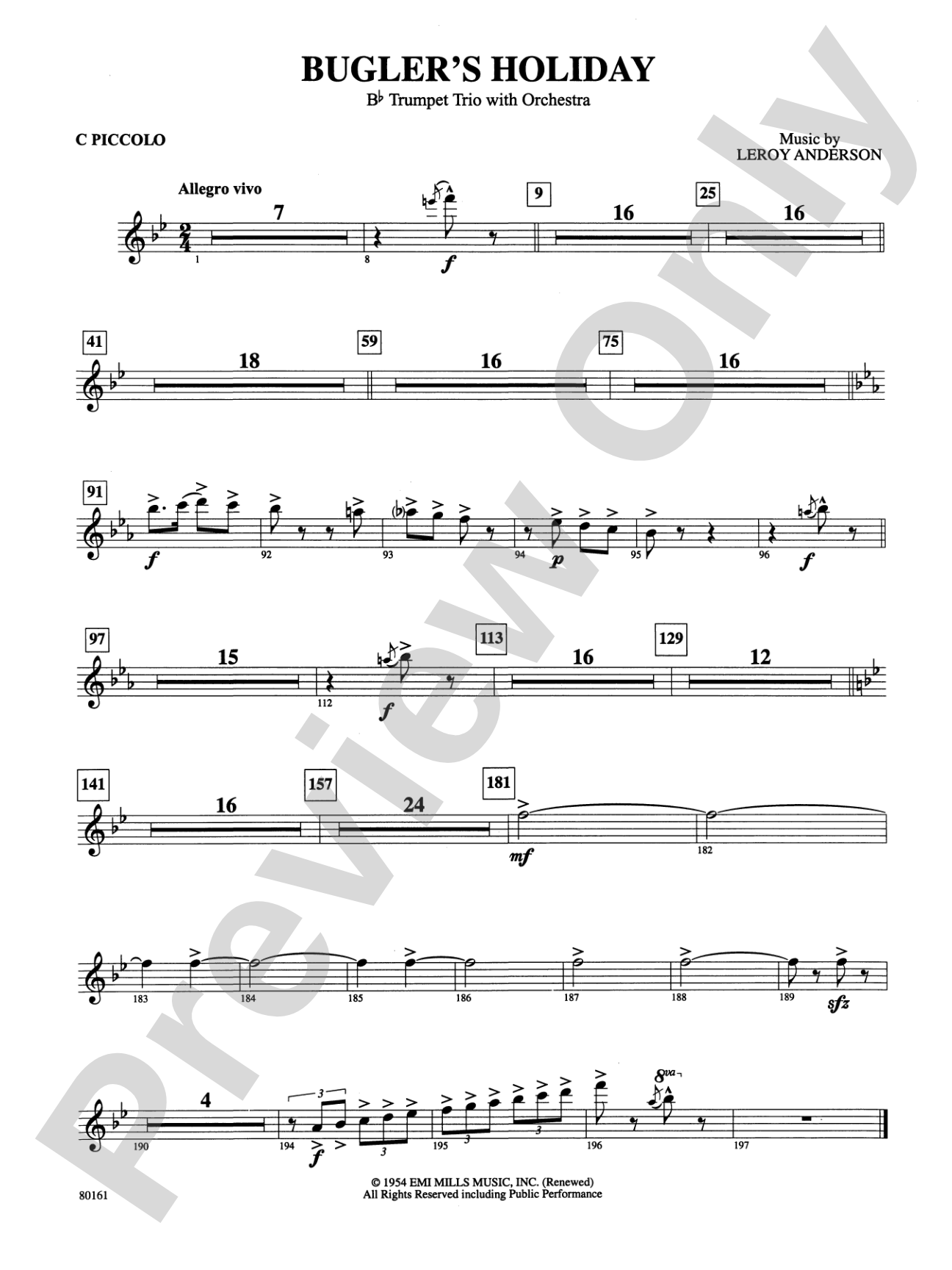 Bugler's Holiday: Piccolo