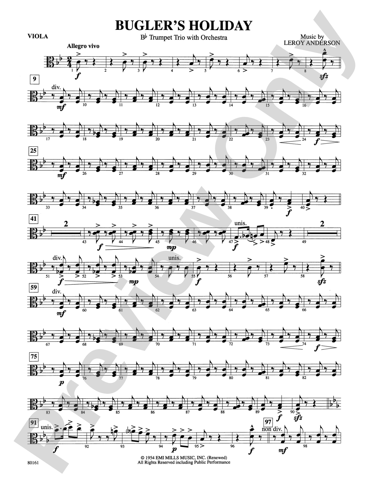 Bugler's Holiday: Viola