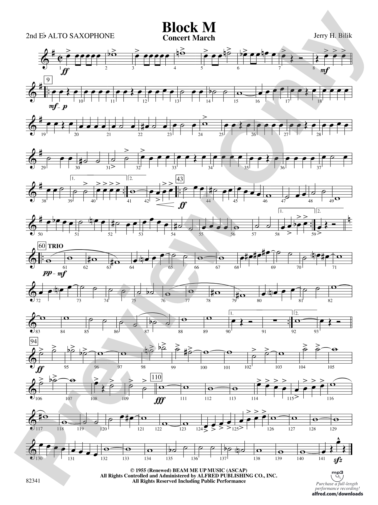 Block M: 2nd E-flat Alto Saxophone