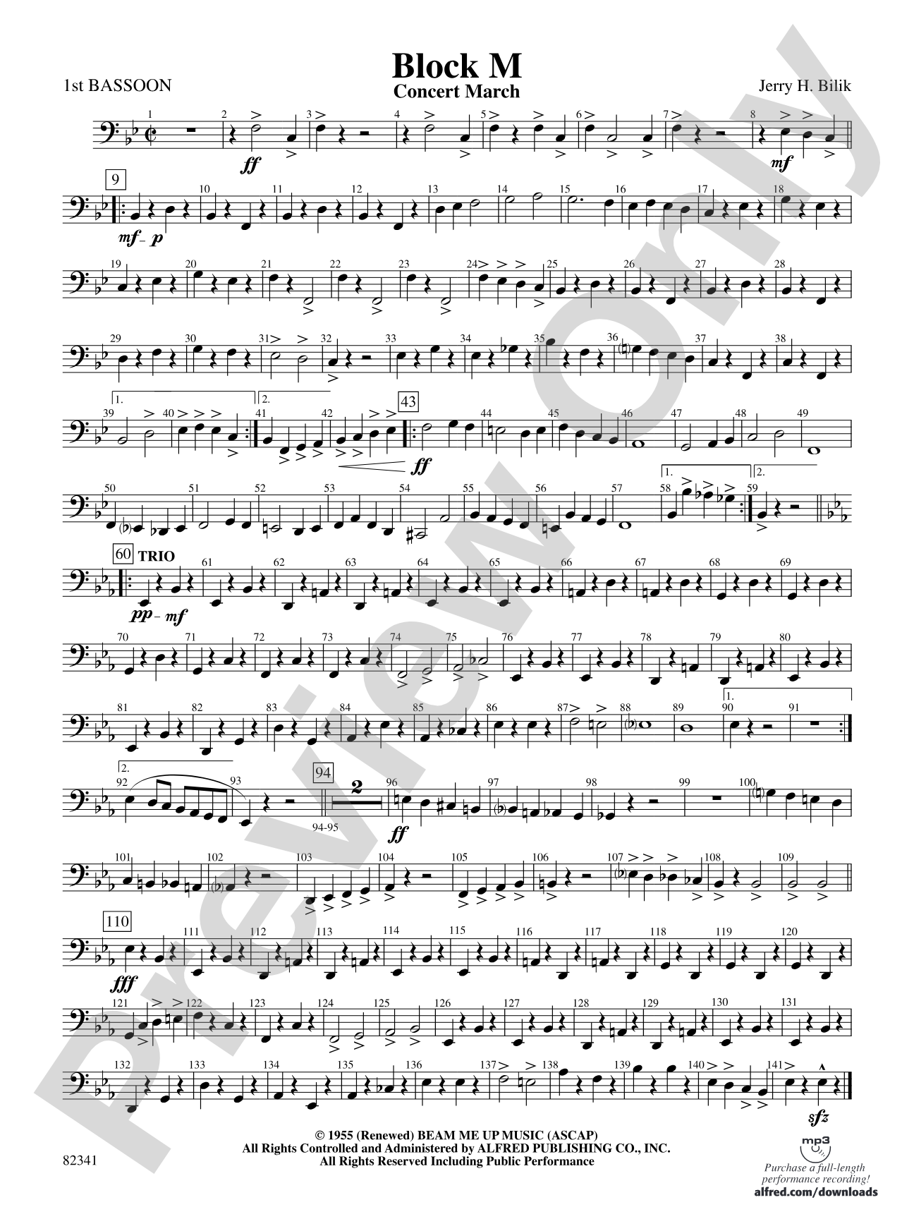 Block M: Bassoon