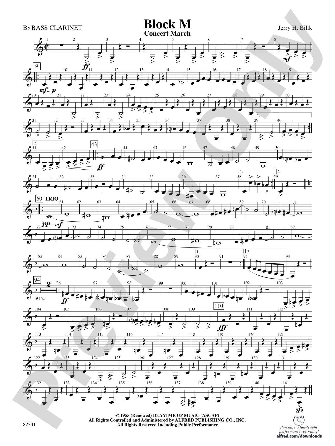 Block M: B-flat Bass Clarinet