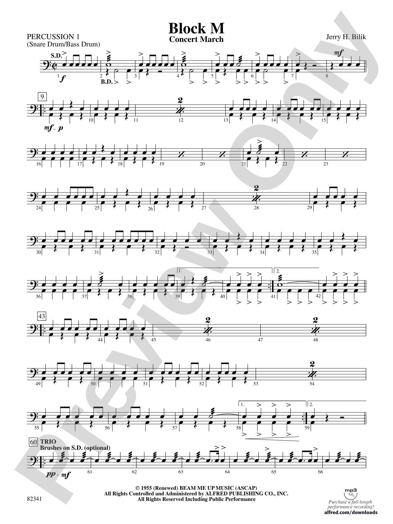Block M: 1st Percussion